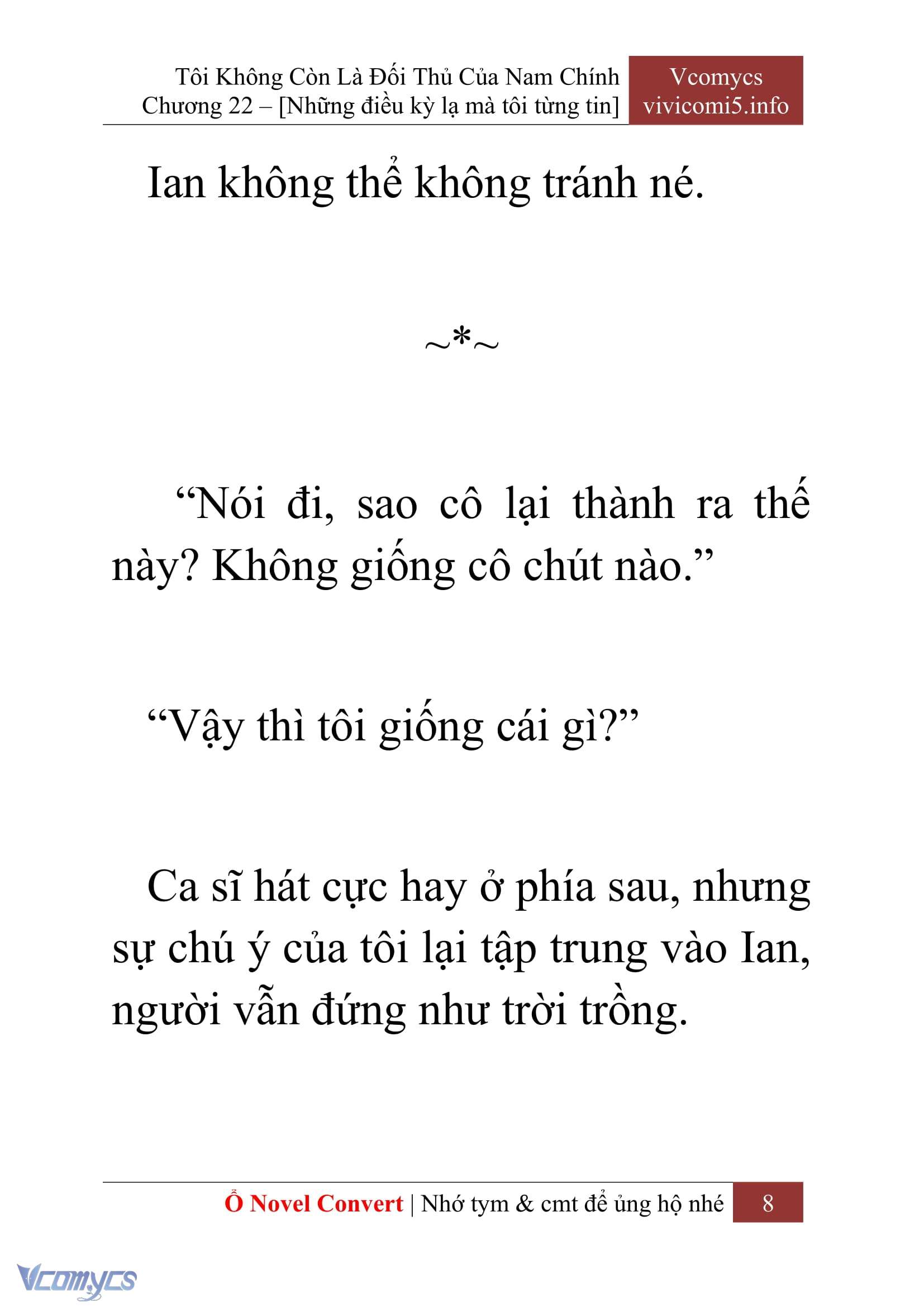[Novel] Tôi Không Còn Là Đối Thủ Của Nam Chính Chapter  22 - 10