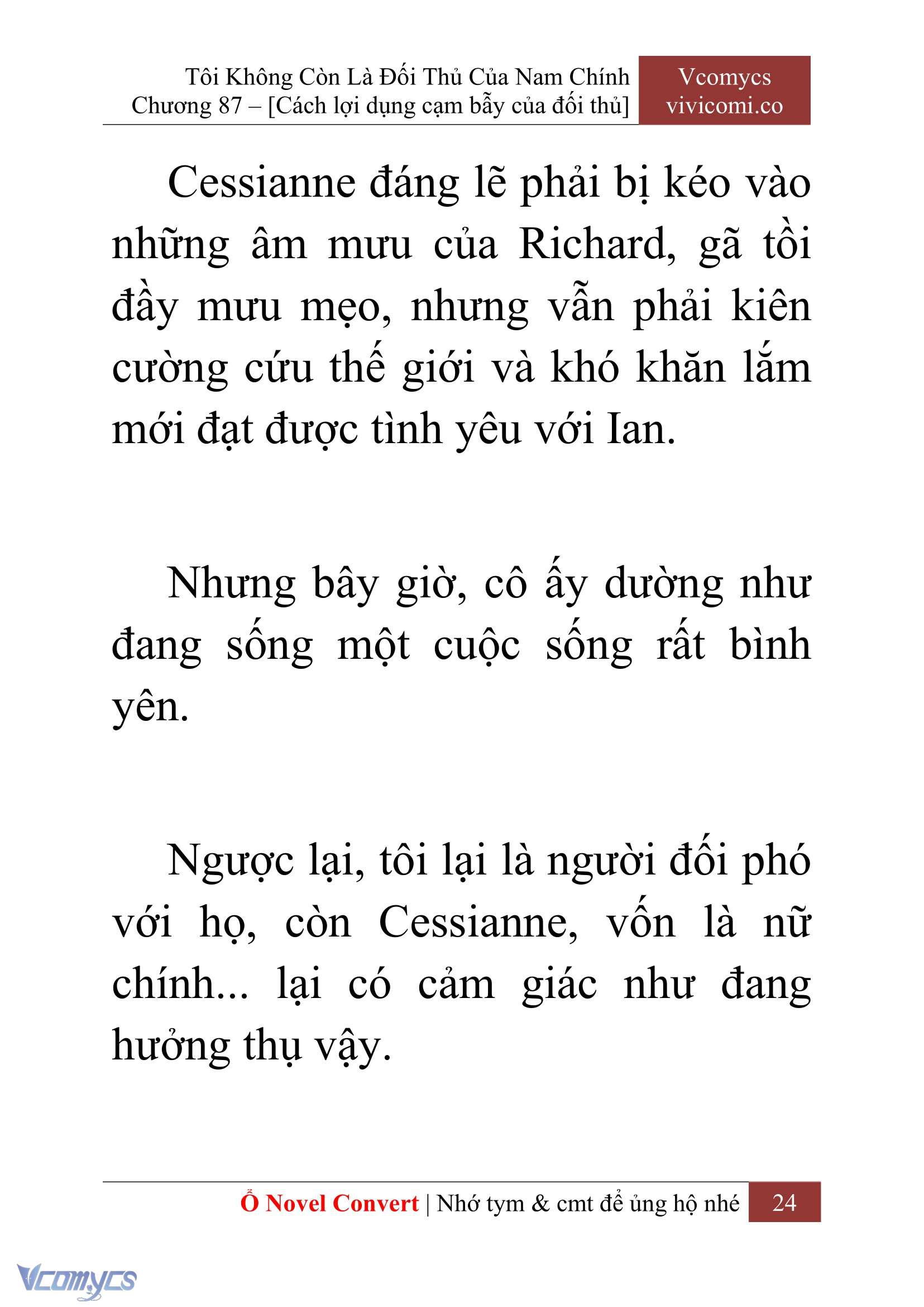[Novel] Tôi Không Còn Là Đối Thủ Của Nam Chính Chapter  87 - 26