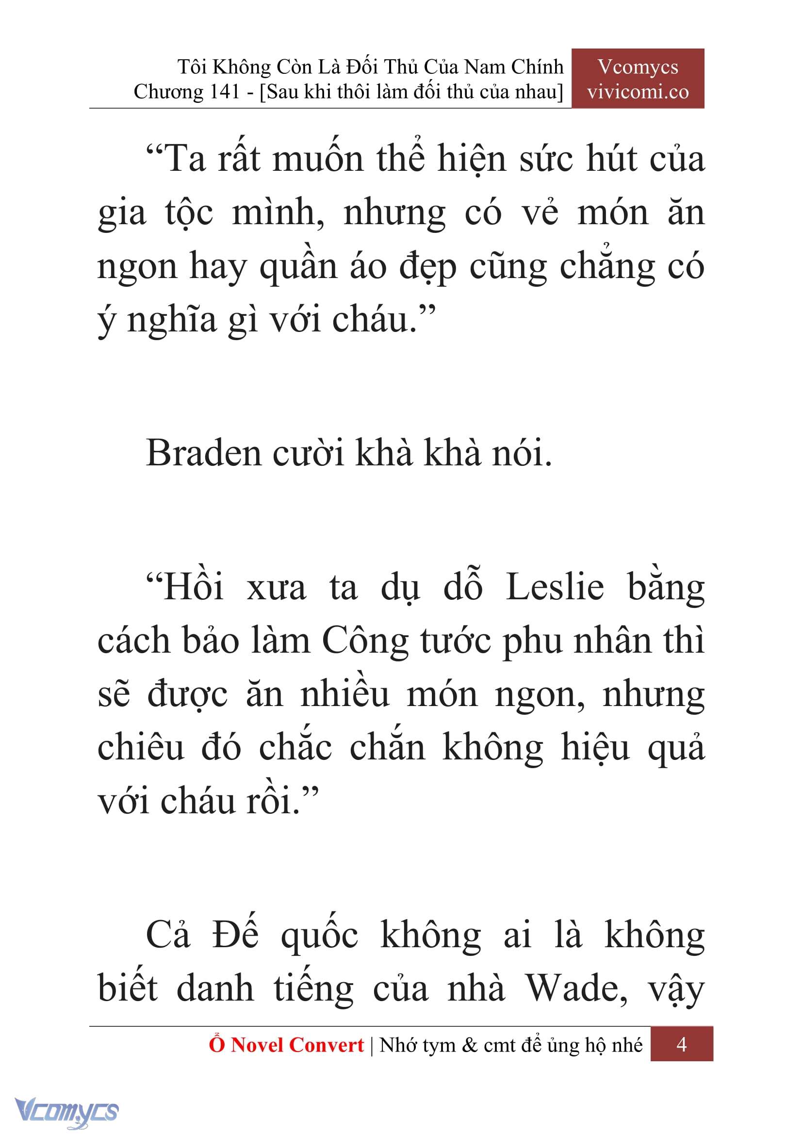[Novel] Tôi Không Còn Là Đối Thủ Của Nam Chính Chapter  141 - 6