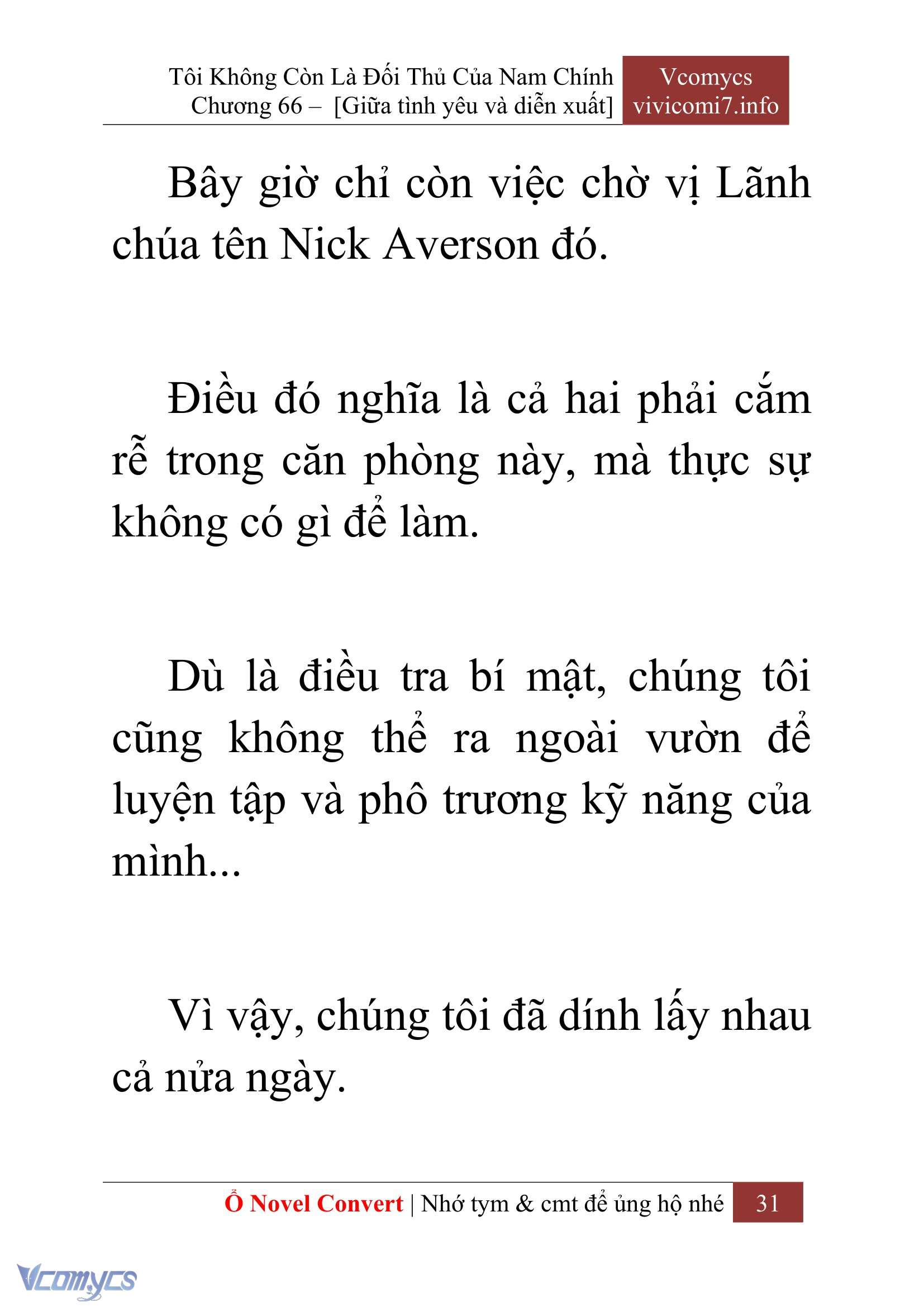 [Novel] Tôi Không Còn Là Đối Thủ Của Nam Chính Chapter  66 - 33