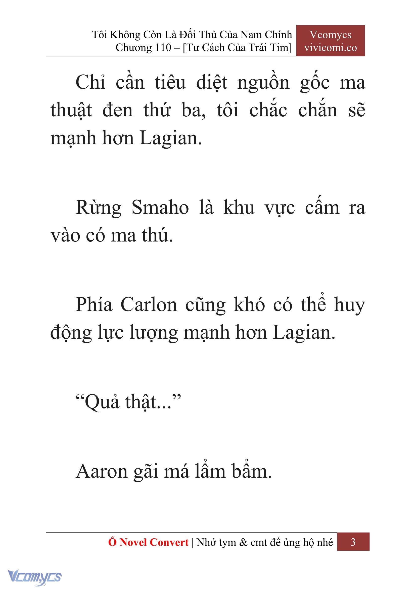 [Novel] Tôi Không Còn Là Đối Thủ Của Nam Chính Chapter  110 - 5