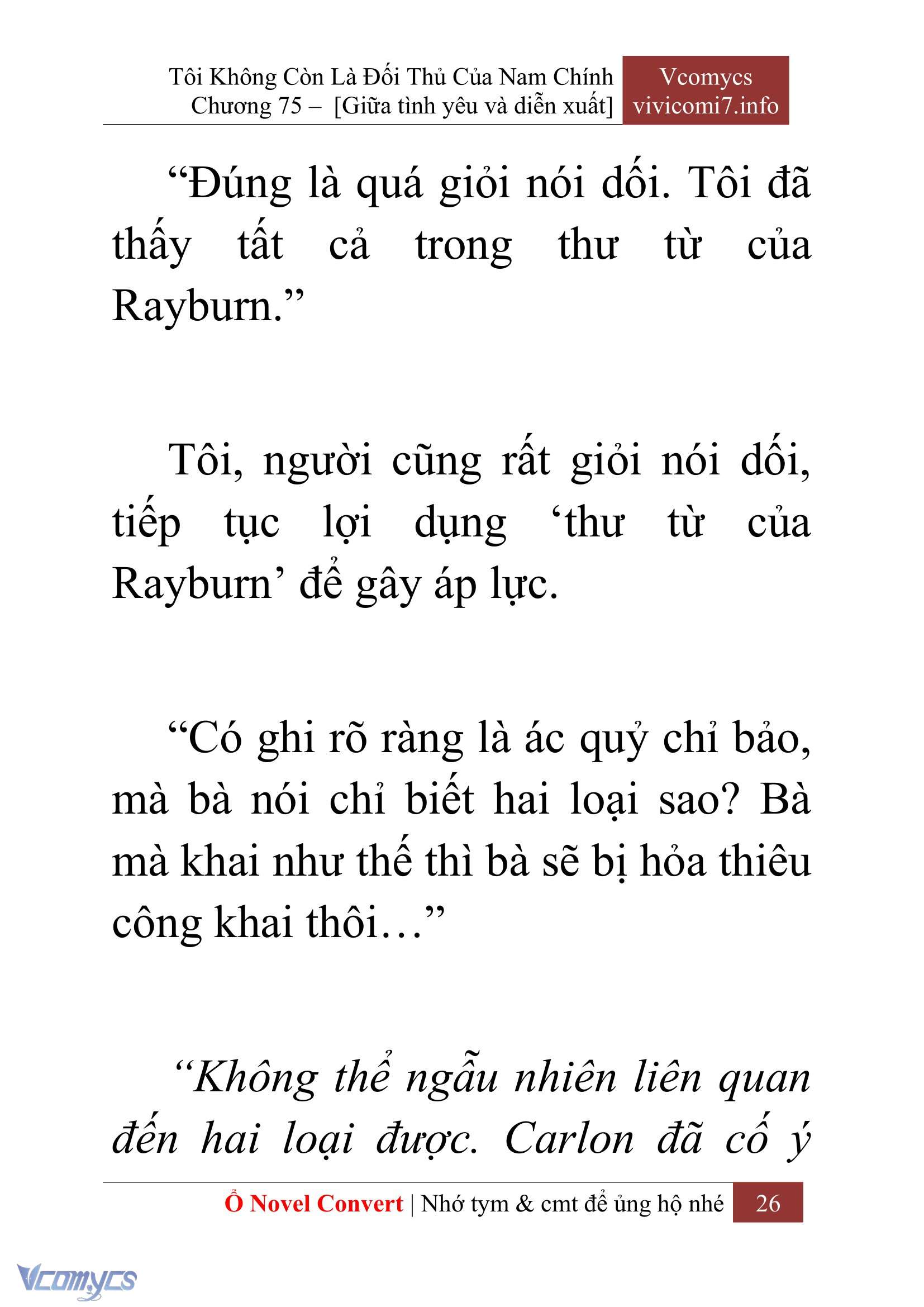[Novel] Tôi Không Còn Là Đối Thủ Của Nam Chính Chapter  75 - 28