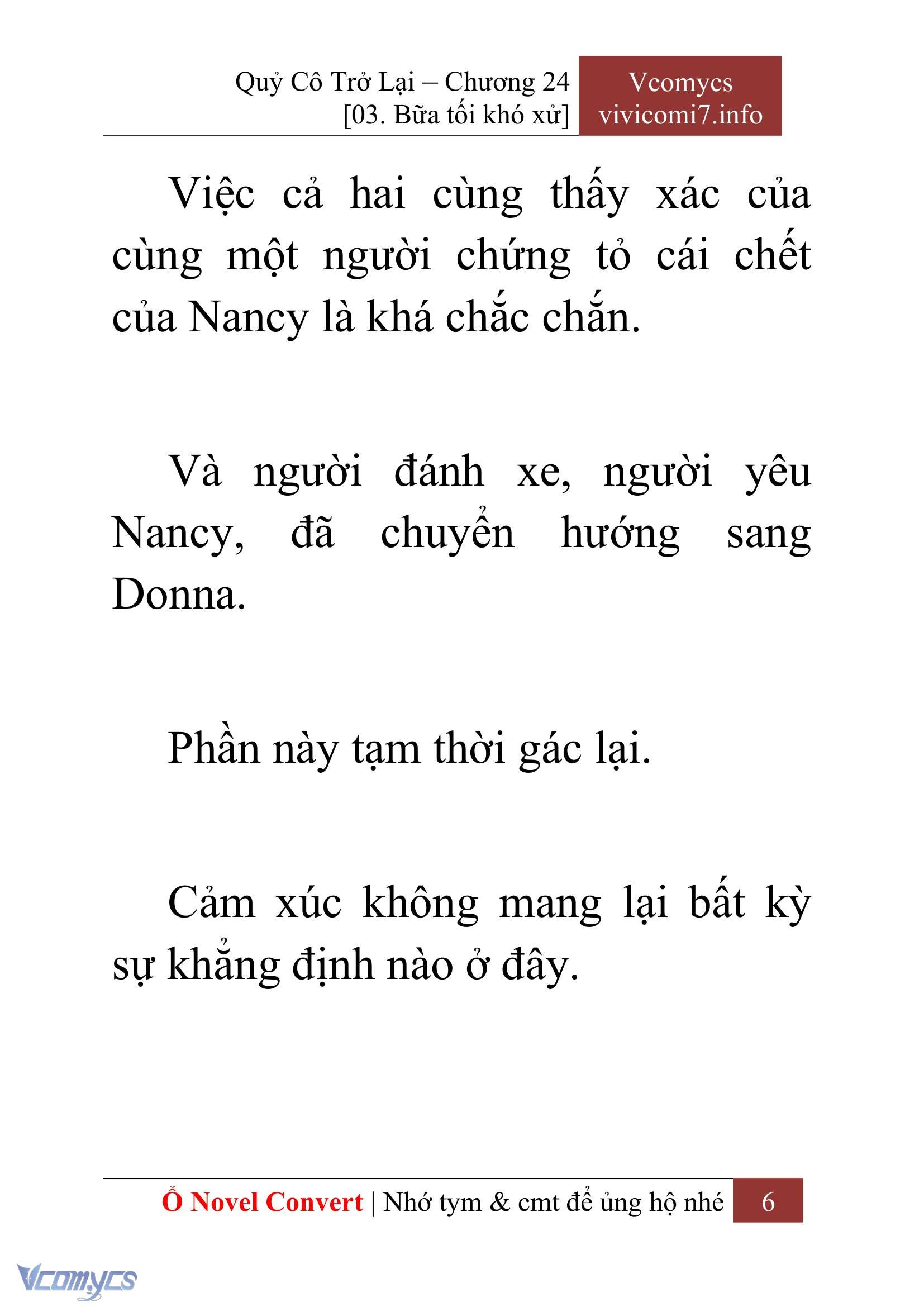 [Novel] Quý Cô Trở Lại Chapter  24 - 8