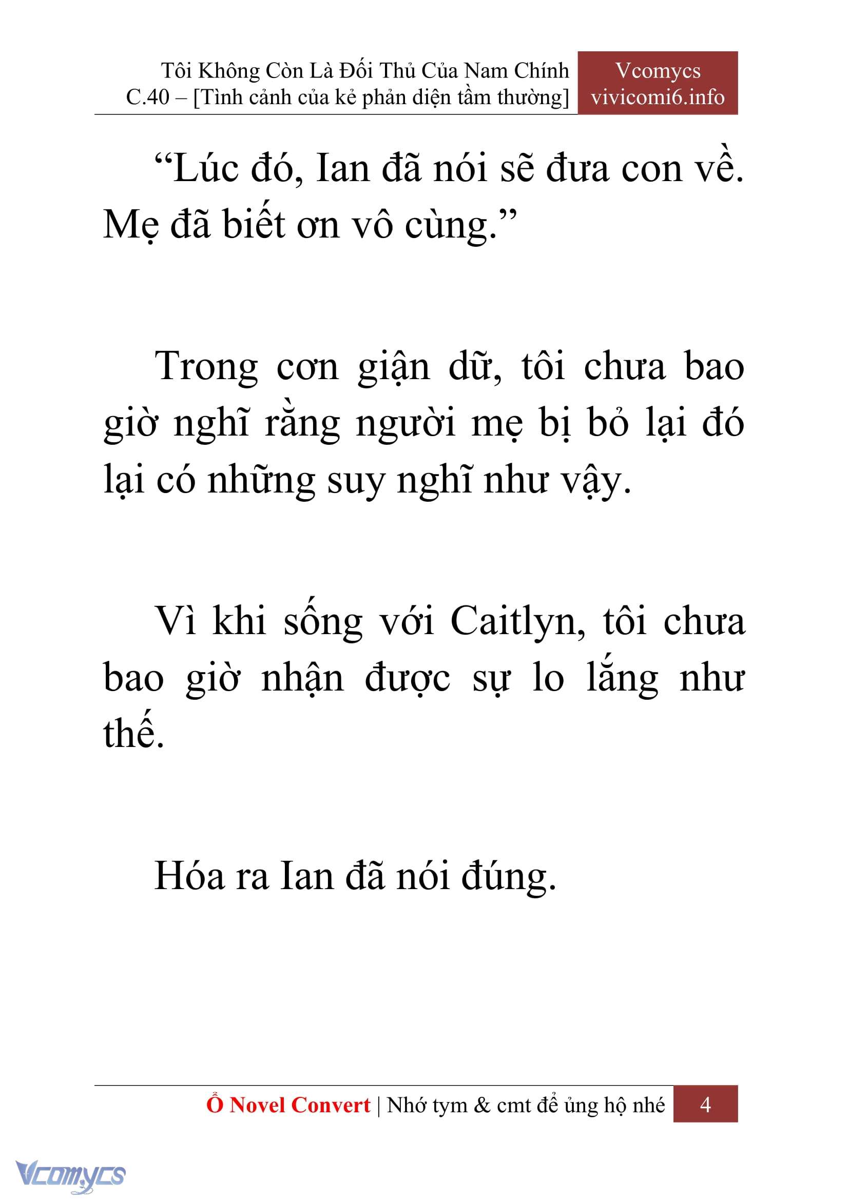 [Novel] Tôi Không Còn Là Đối Thủ Của Nam Chính Chapter  40 - 6