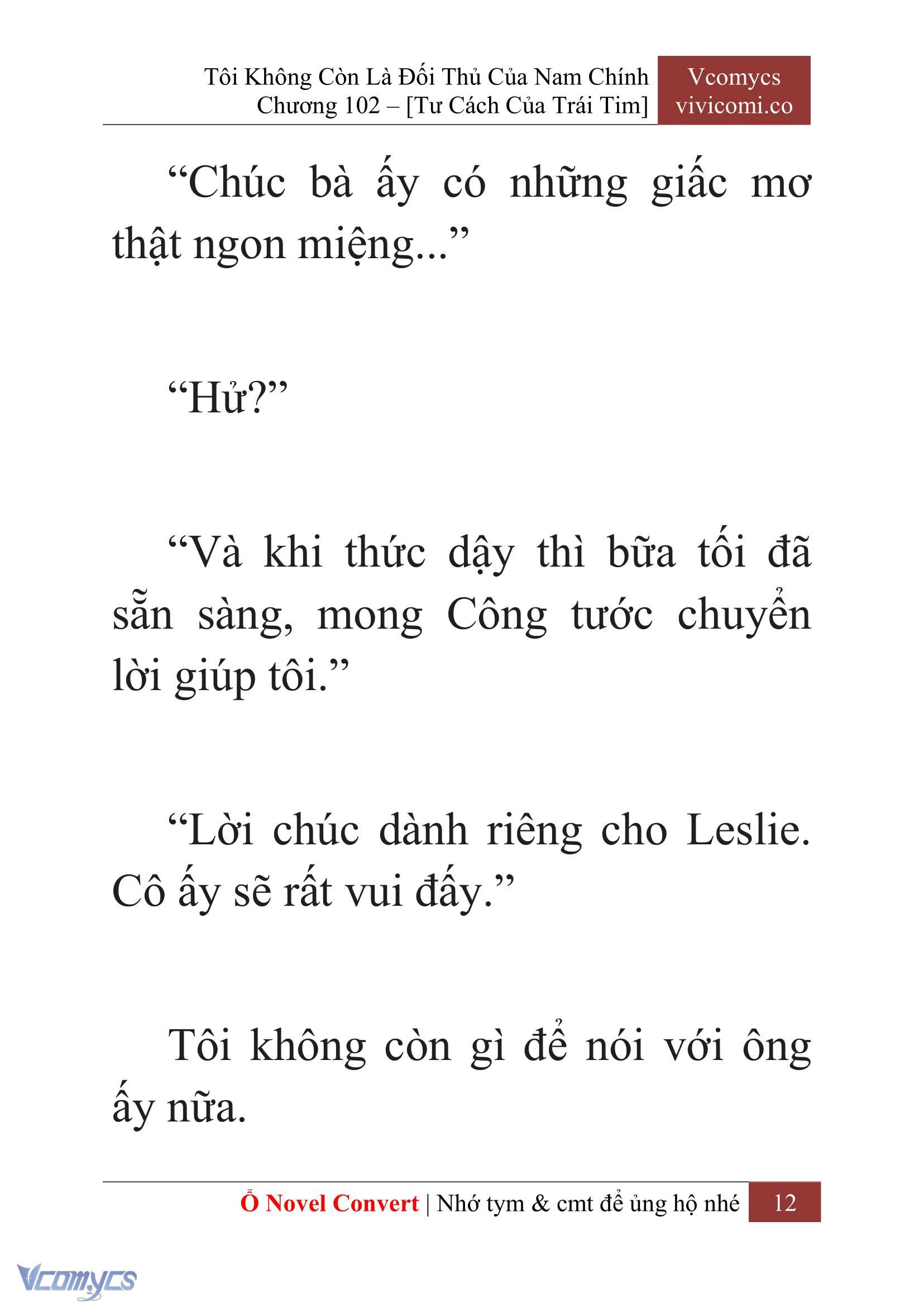 [Novel] Tôi Không Còn Là Đối Thủ Của Nam Chính Chapter  102 - 14
