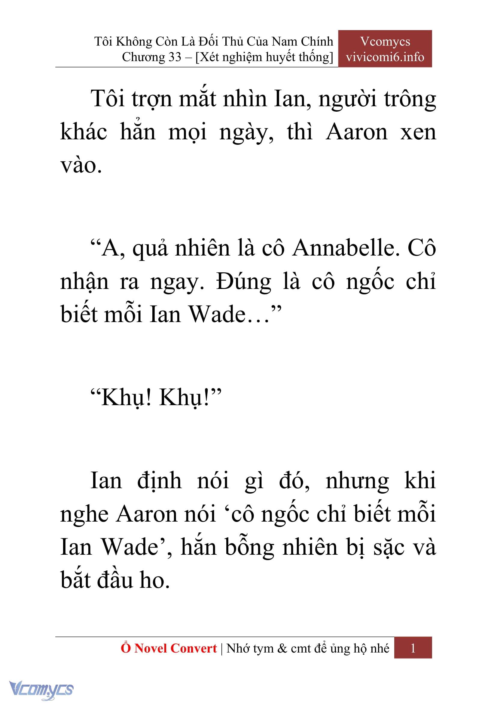[Novel] Tôi Không Còn Là Đối Thủ Của Nam Chính Chapter  33 - 3