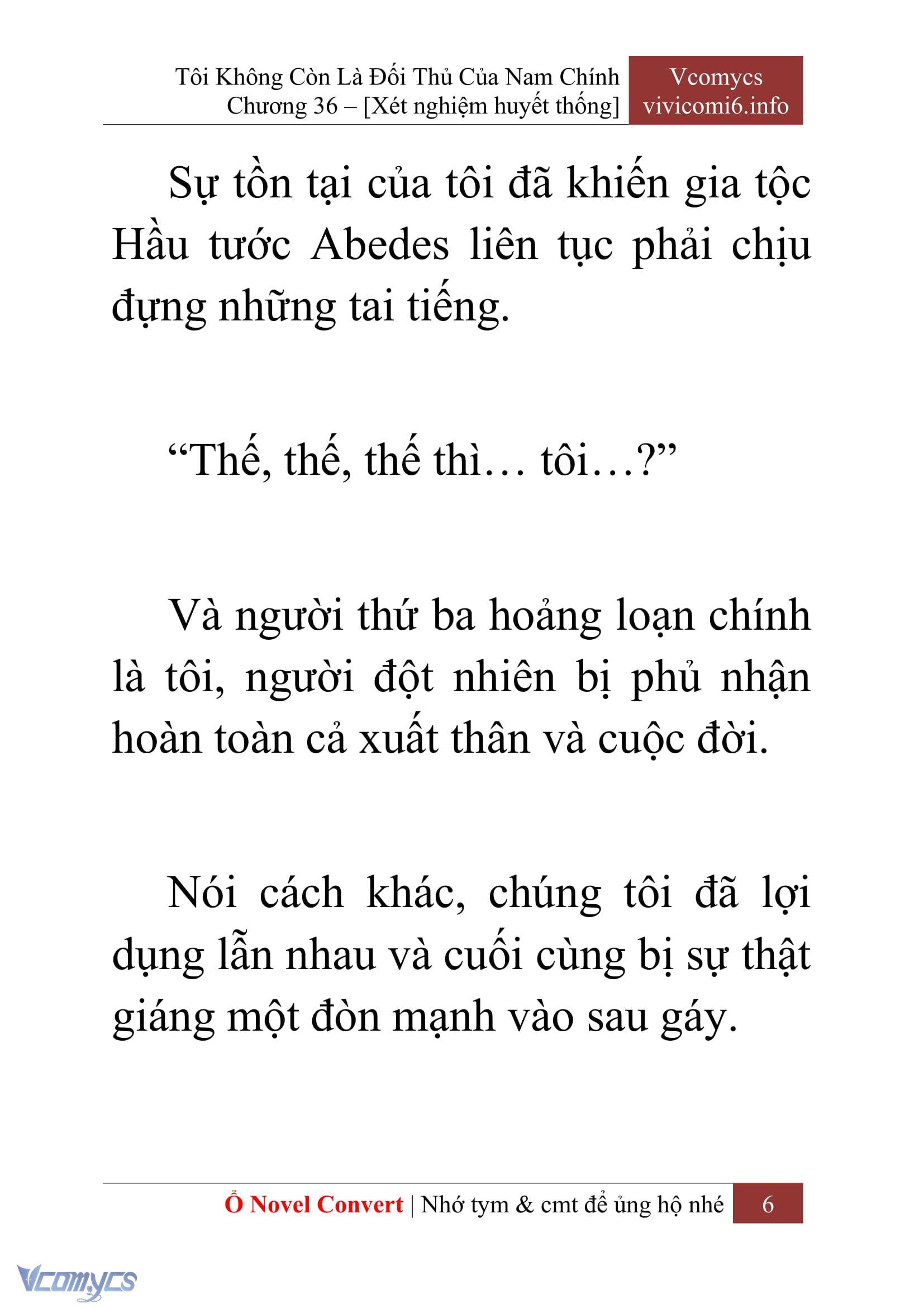 [Novel] Tôi Không Còn Là Đối Thủ Của Nam Chính Chapter  36 - 8