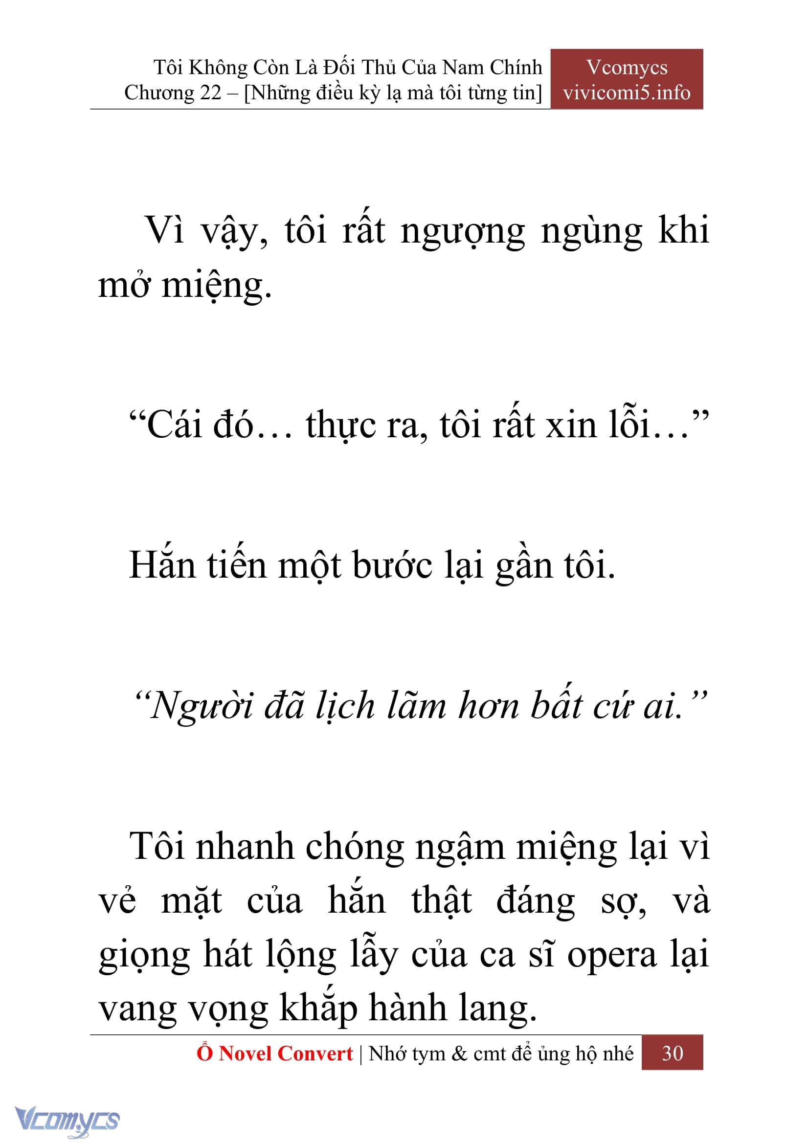 [Novel] Tôi Không Còn Là Đối Thủ Của Nam Chính Chapter  22 - 32