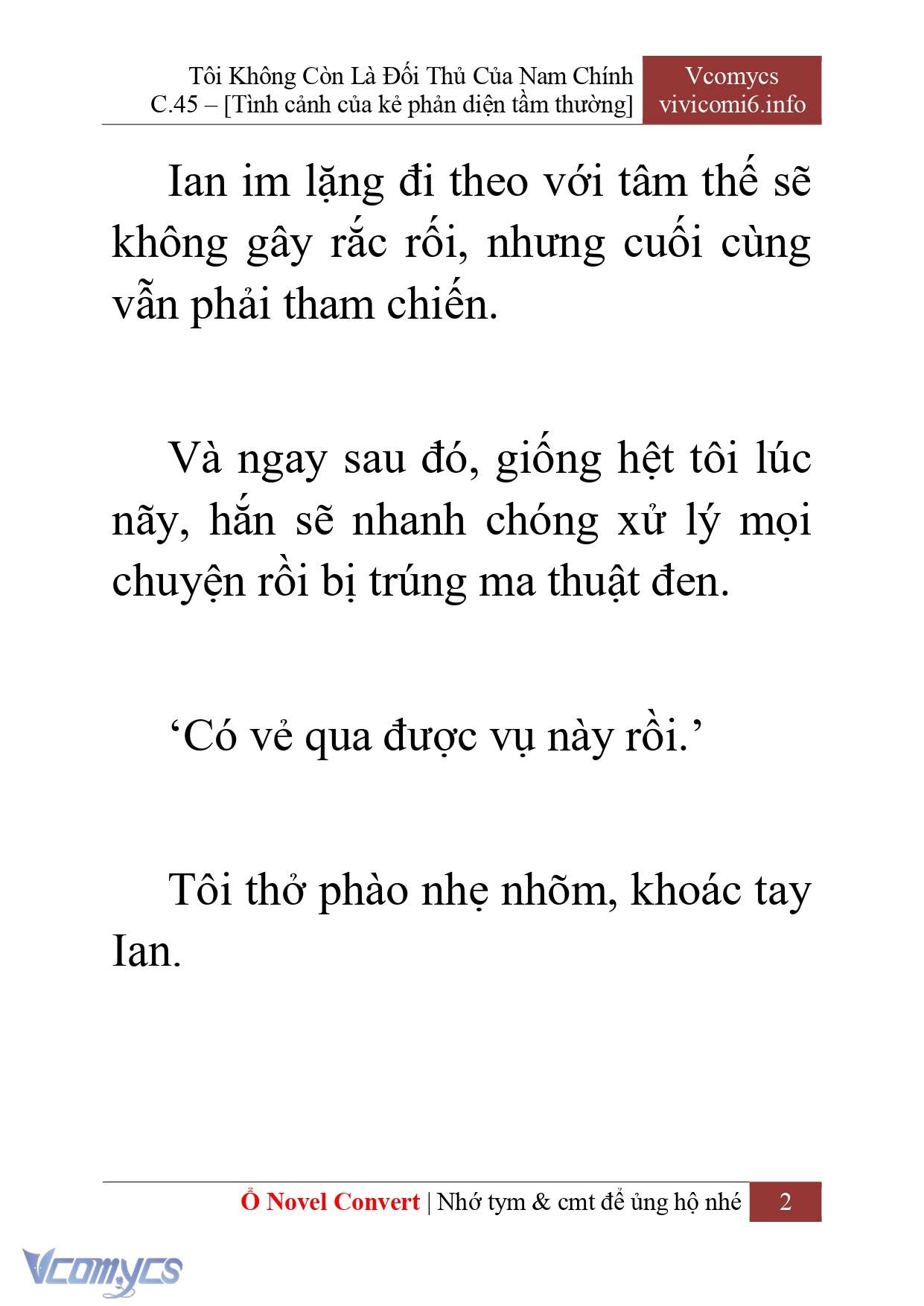 [Novel] Tôi Không Còn Là Đối Thủ Của Nam Chính Chapter  45 - 4