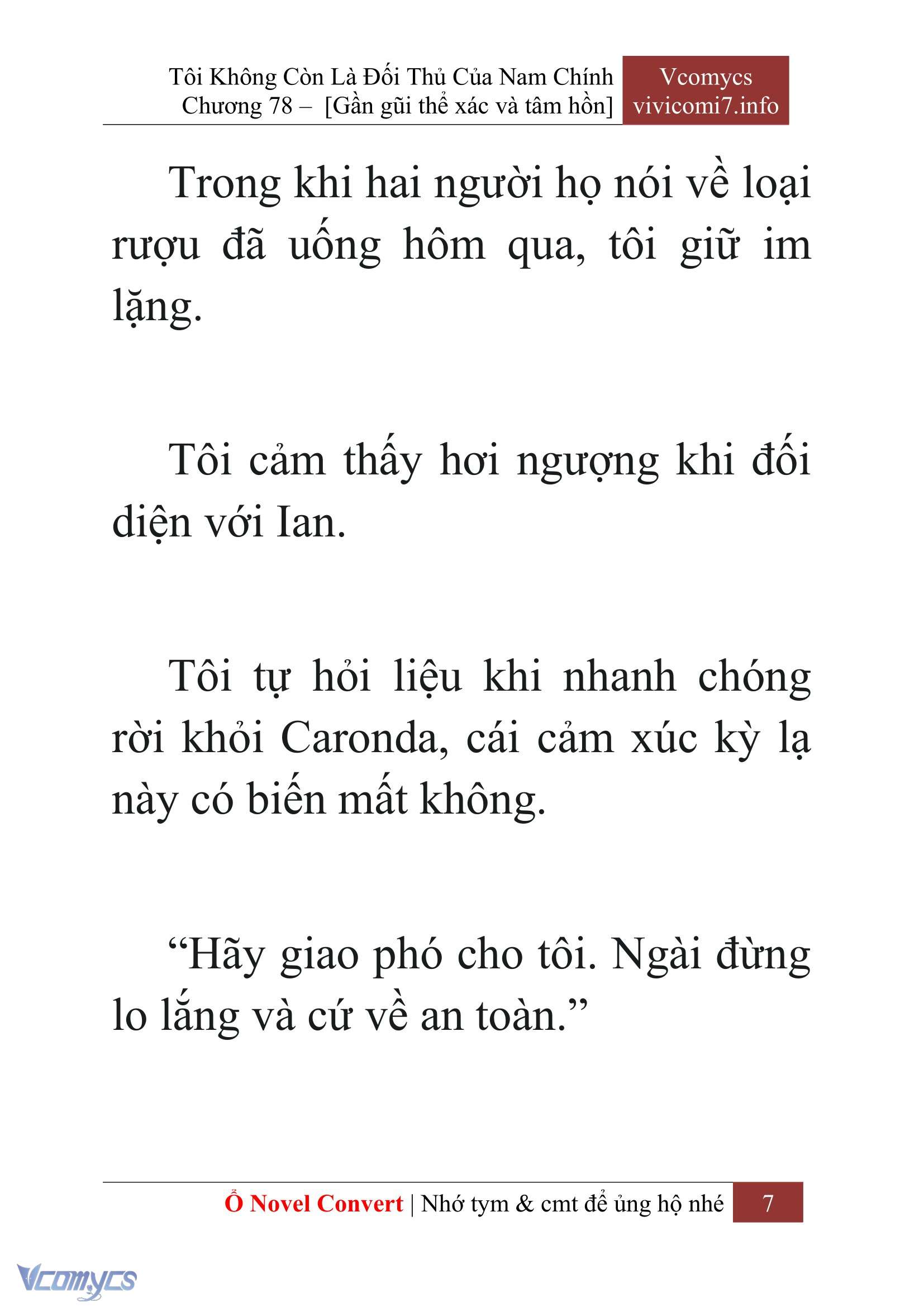 [Novel] Tôi Không Còn Là Đối Thủ Của Nam Chính Chapter  78 - 9