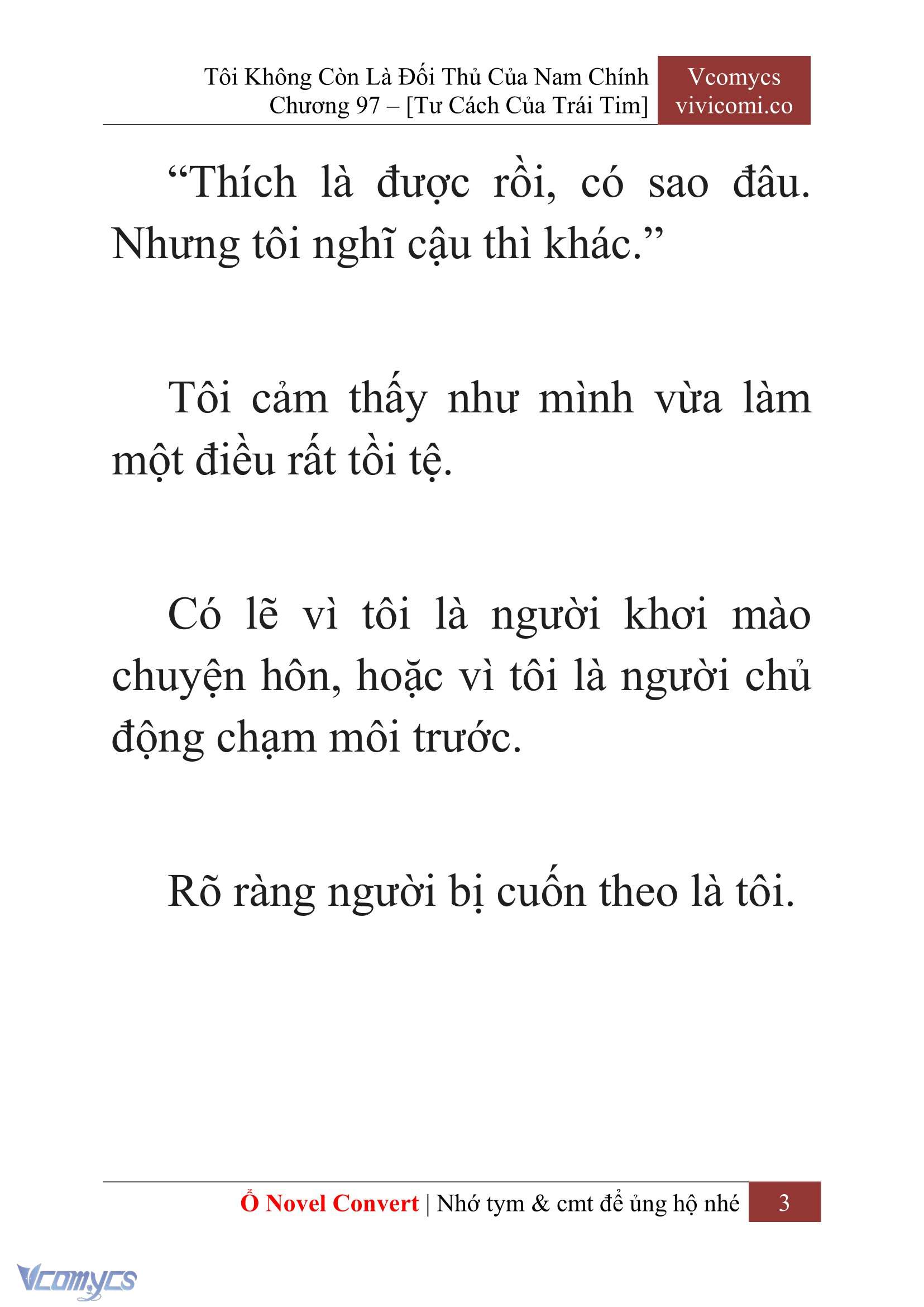[Novel] Tôi Không Còn Là Đối Thủ Của Nam Chính Chapter  97 - 5