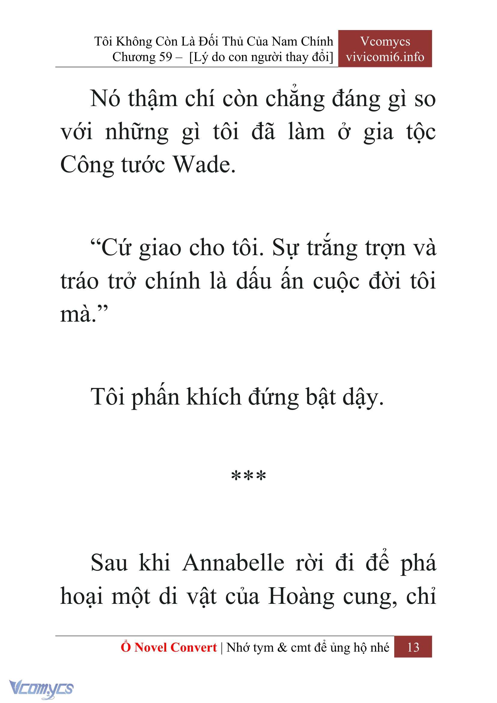 [Novel] Tôi Không Còn Là Đối Thủ Của Nam Chính Chapter  59 - 15