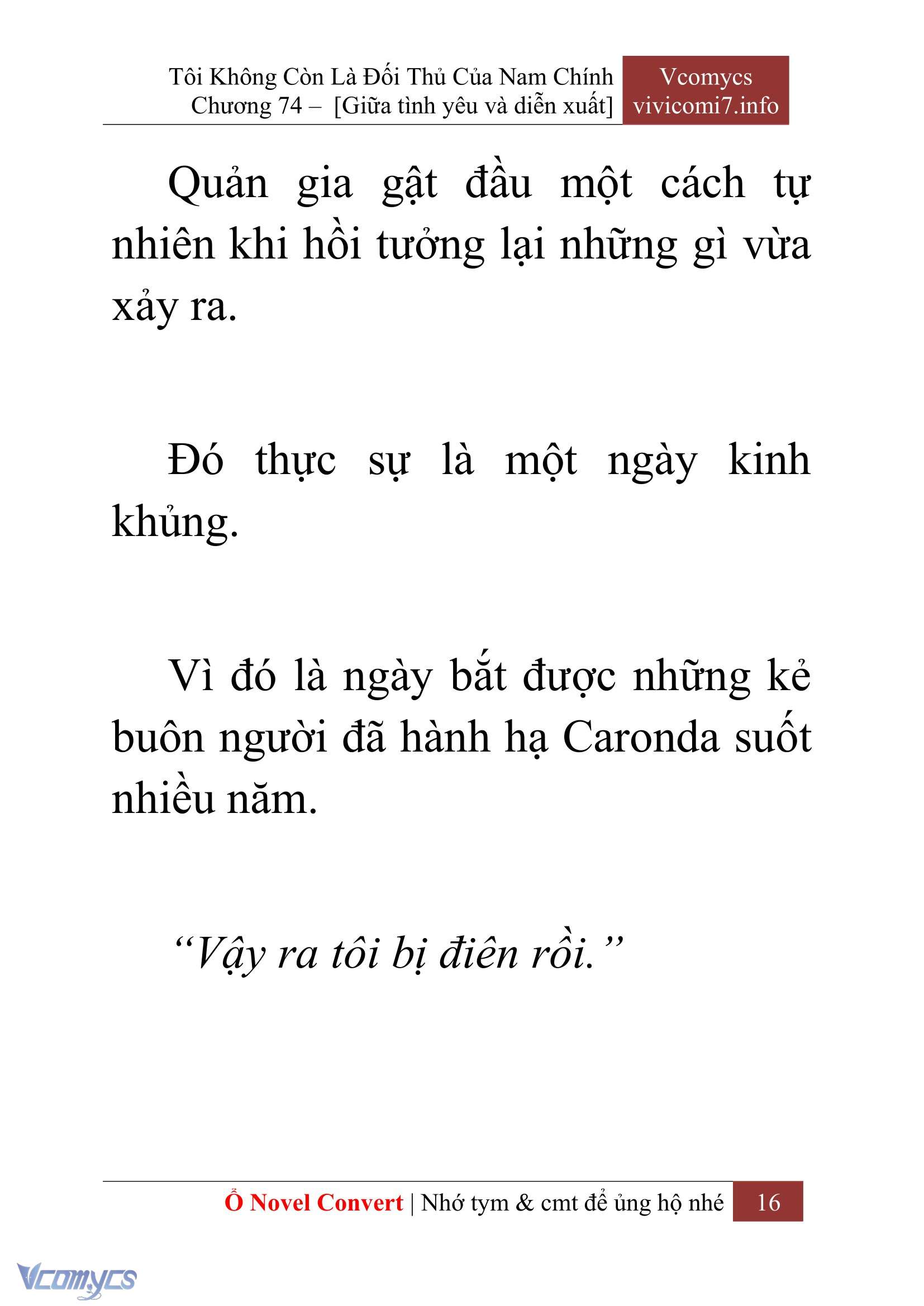[Novel] Tôi Không Còn Là Đối Thủ Của Nam Chính Chapter  74 - 18