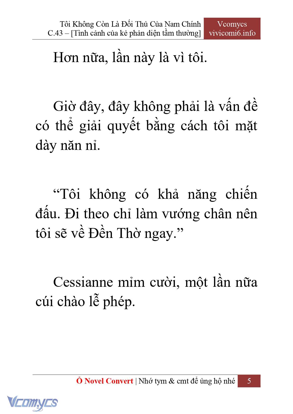 [Novel] Tôi Không Còn Là Đối Thủ Của Nam Chính Chapter  43 - 7