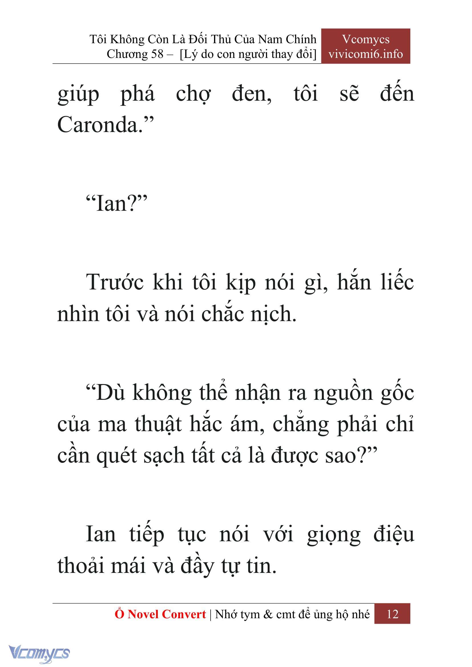 [Novel] Tôi Không Còn Là Đối Thủ Của Nam Chính Chapter  58 - 14