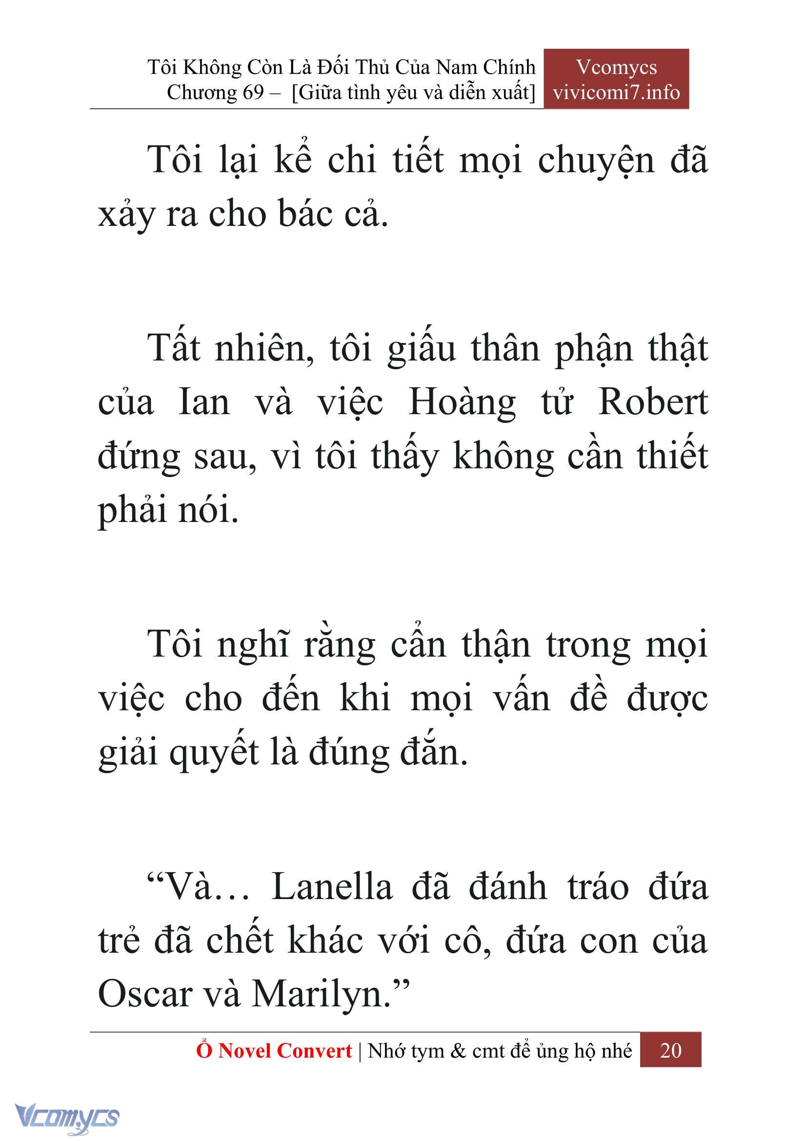 [Novel] Tôi Không Còn Là Đối Thủ Của Nam Chính Chapter  69 - 22