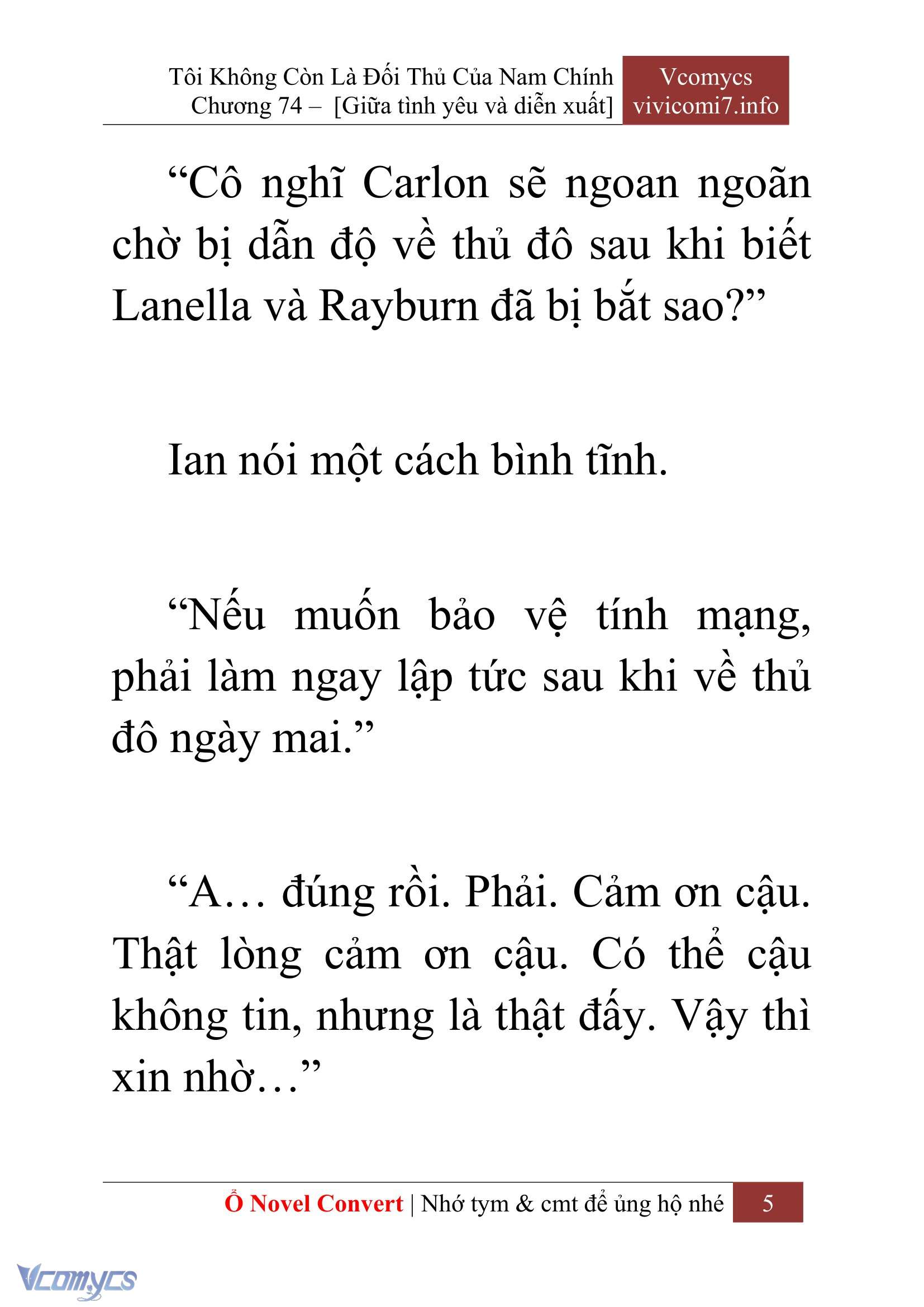 [Novel] Tôi Không Còn Là Đối Thủ Của Nam Chính Chapter  74 - 7