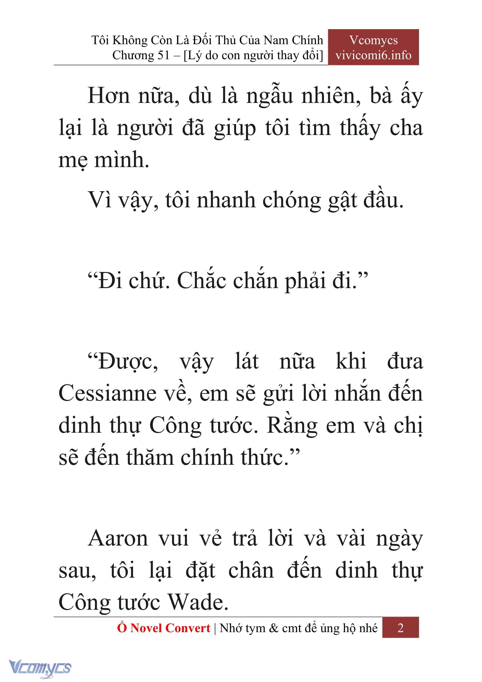 [Novel] Tôi Không Còn Là Đối Thủ Của Nam Chính Chapter  51 - 4