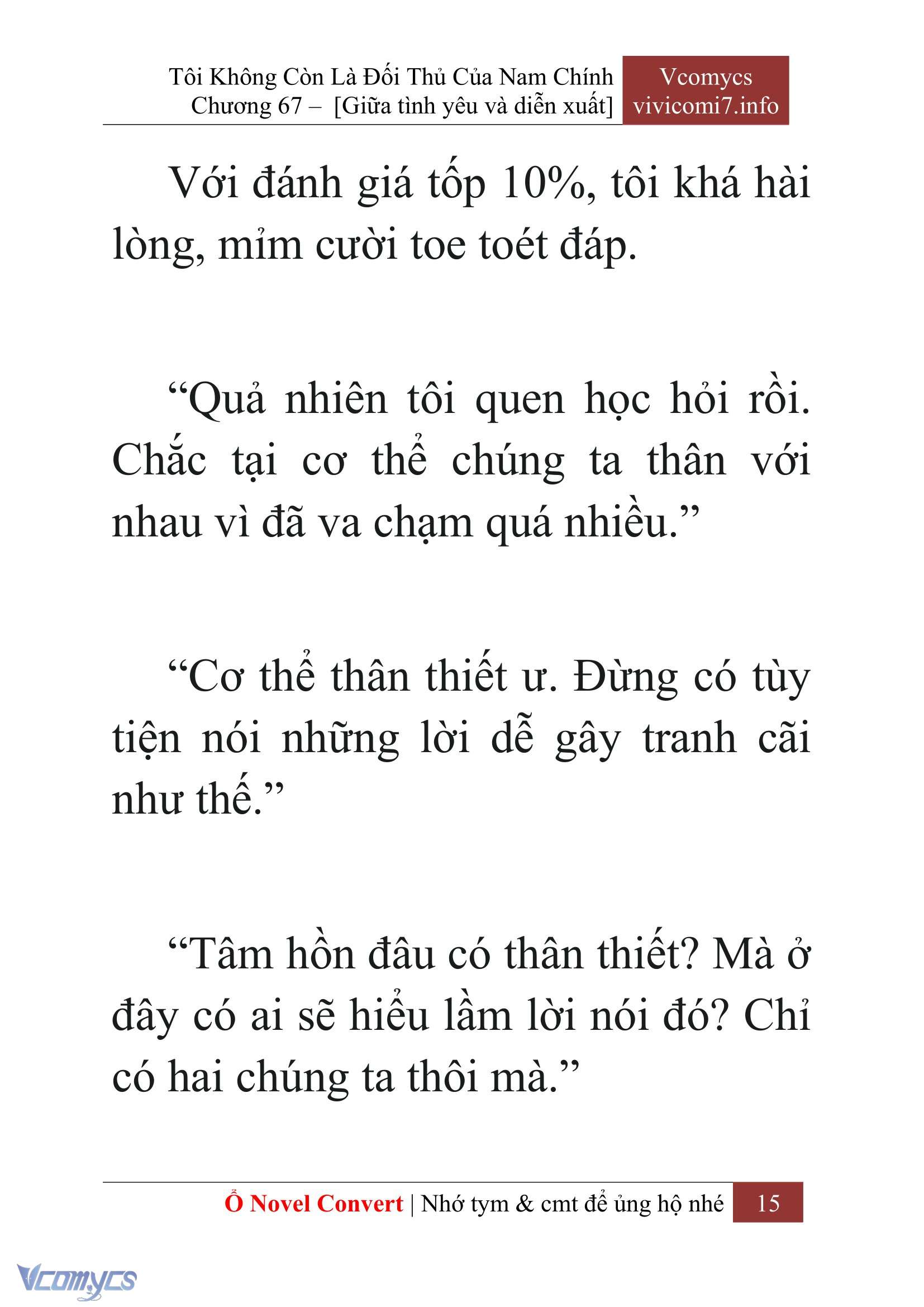 [Novel] Tôi Không Còn Là Đối Thủ Của Nam Chính Chapter  67 - 17