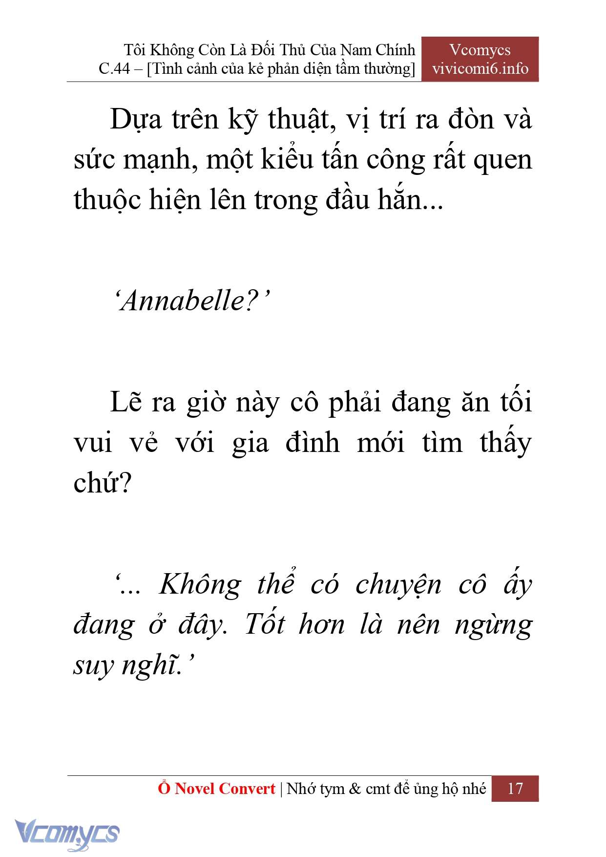 [Novel] Tôi Không Còn Là Đối Thủ Của Nam Chính Chapter  44 - 19