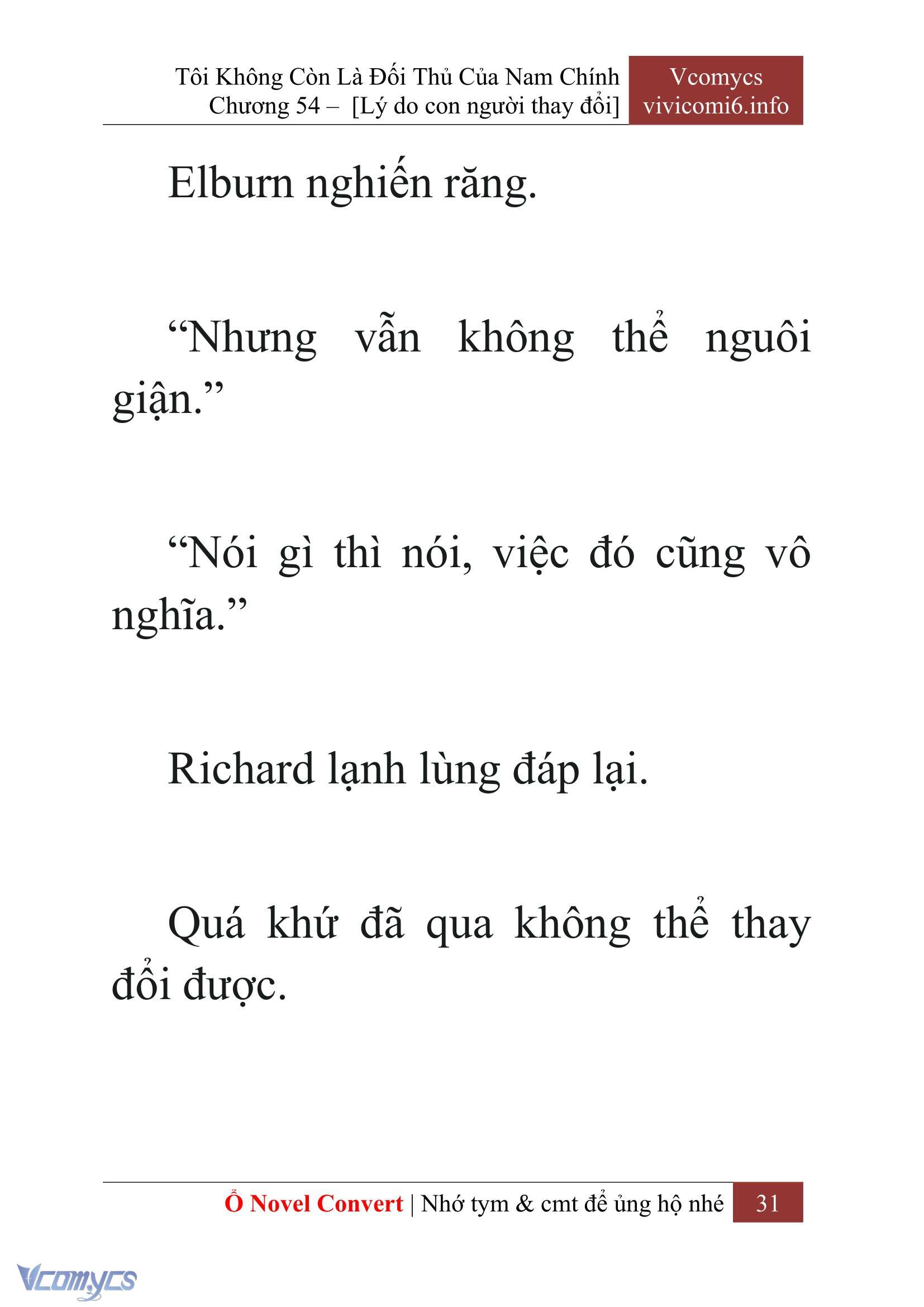 [Novel] Tôi Không Còn Là Đối Thủ Của Nam Chính Chapter  54 - 33