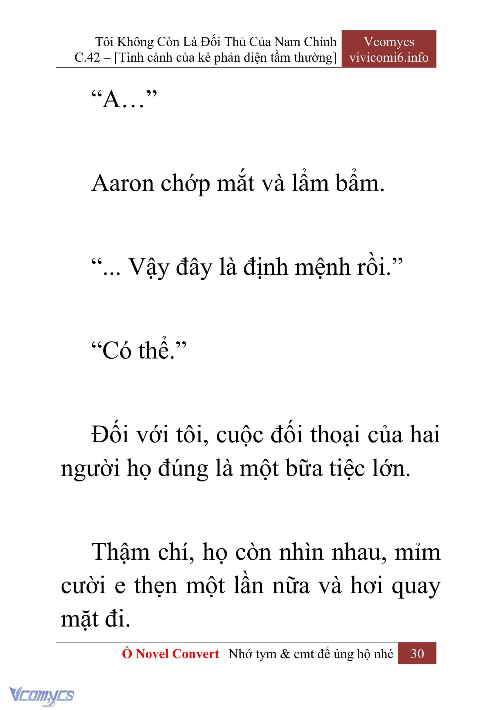 [Novel] Tôi Không Còn Là Đối Thủ Của Nam Chính Chapter  42 - 32