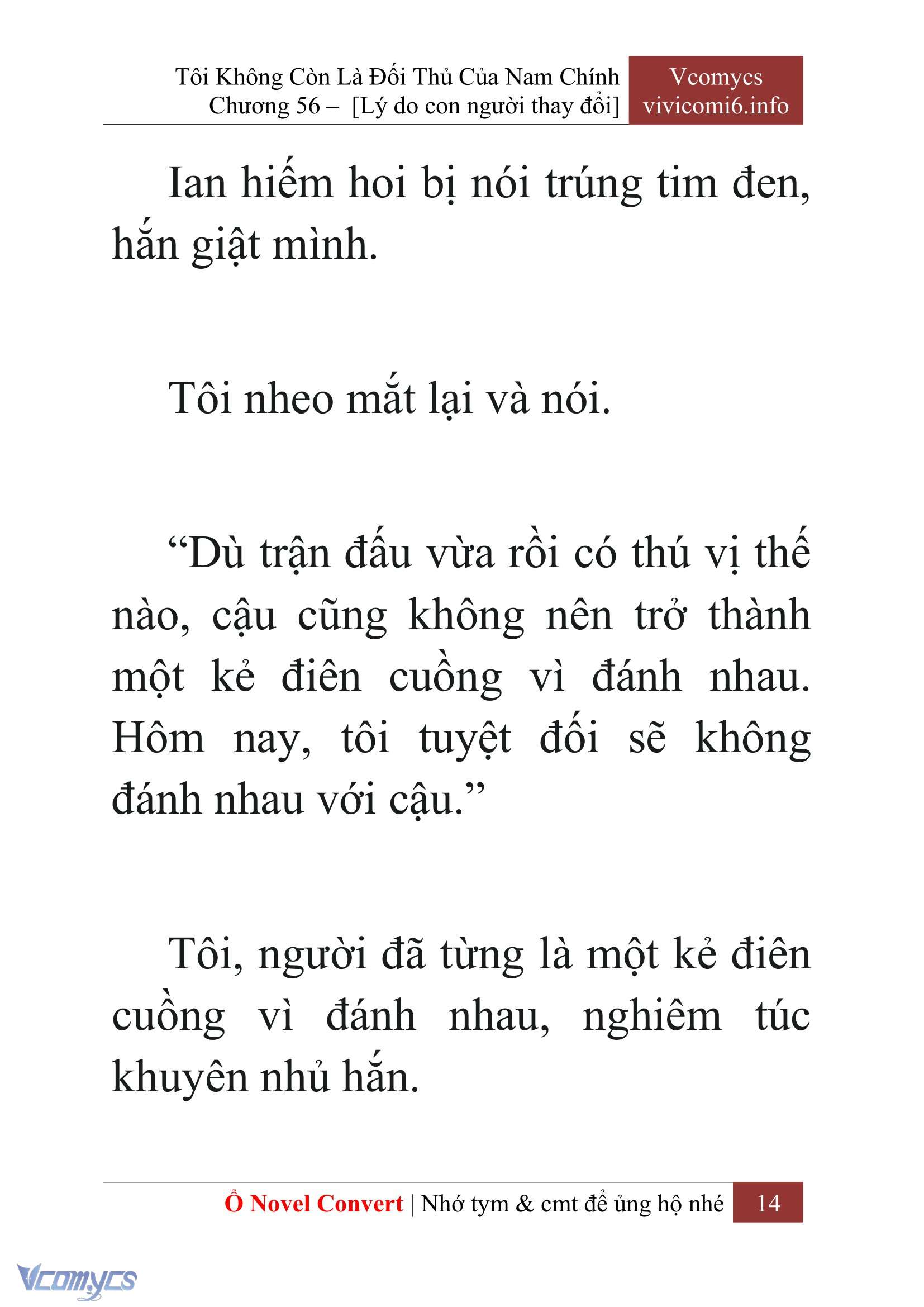 [Novel] Tôi Không Còn Là Đối Thủ Của Nam Chính Chapter  56 - 16