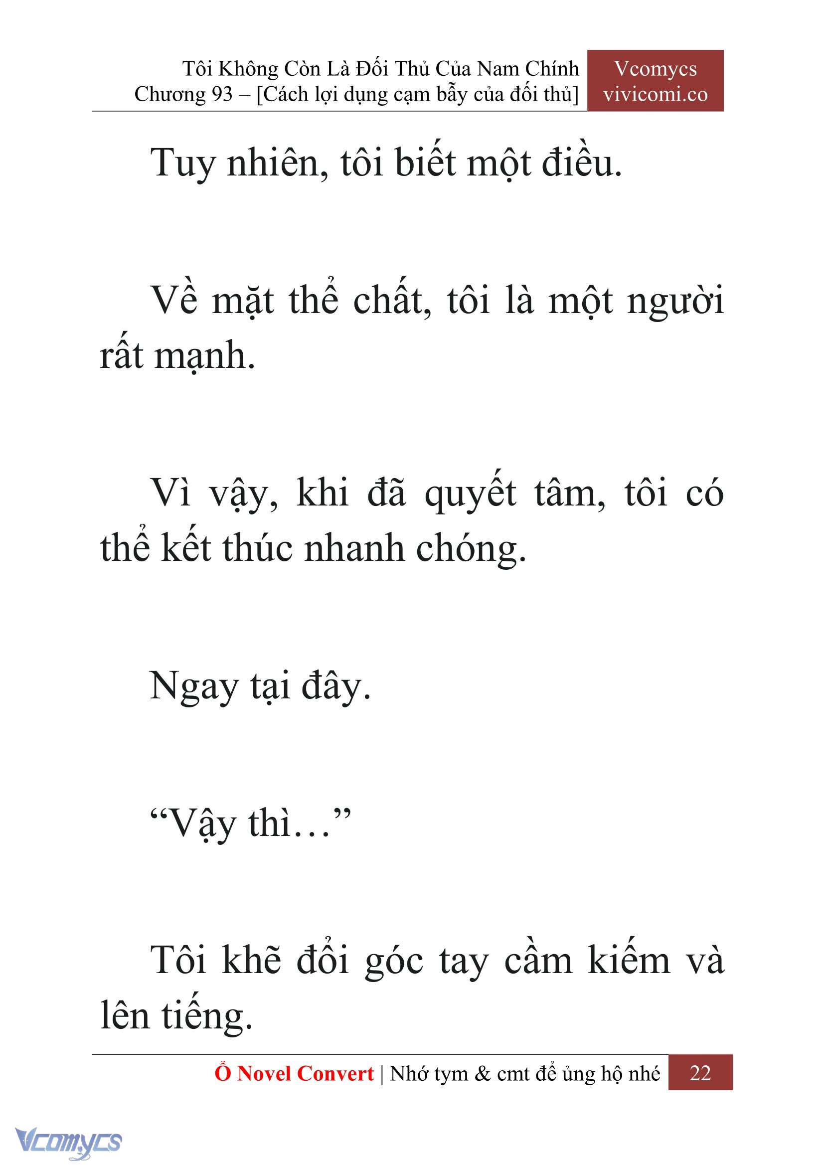[Novel] Tôi Không Còn Là Đối Thủ Của Nam Chính Chapter  93 - 24
