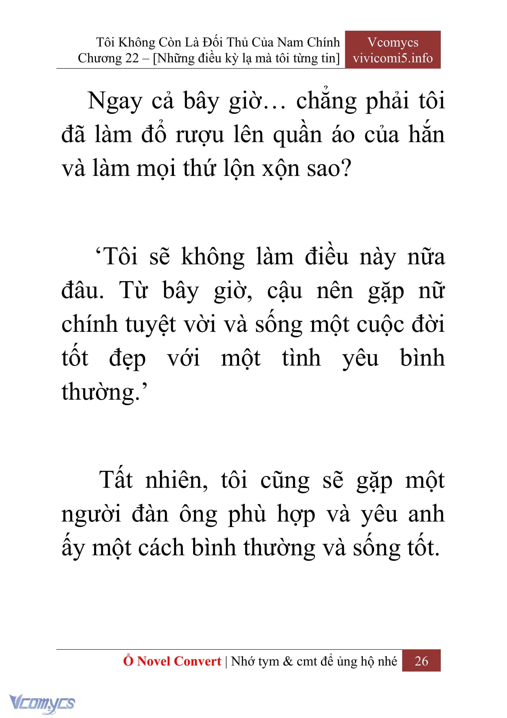 [Novel] Tôi Không Còn Là Đối Thủ Của Nam Chính Chapter  22 - 28