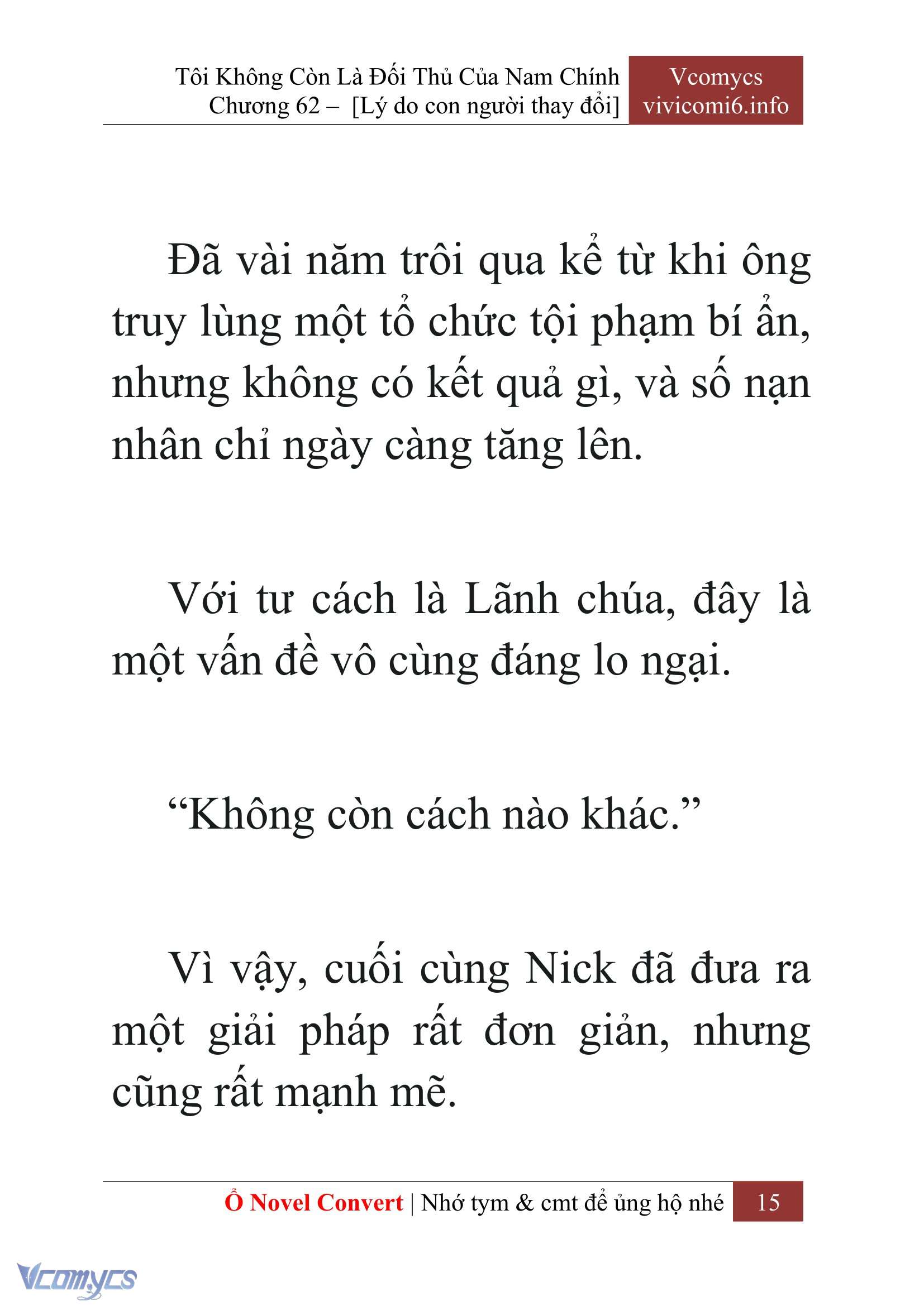 [Novel] Tôi Không Còn Là Đối Thủ Của Nam Chính Chapter  62 - 17