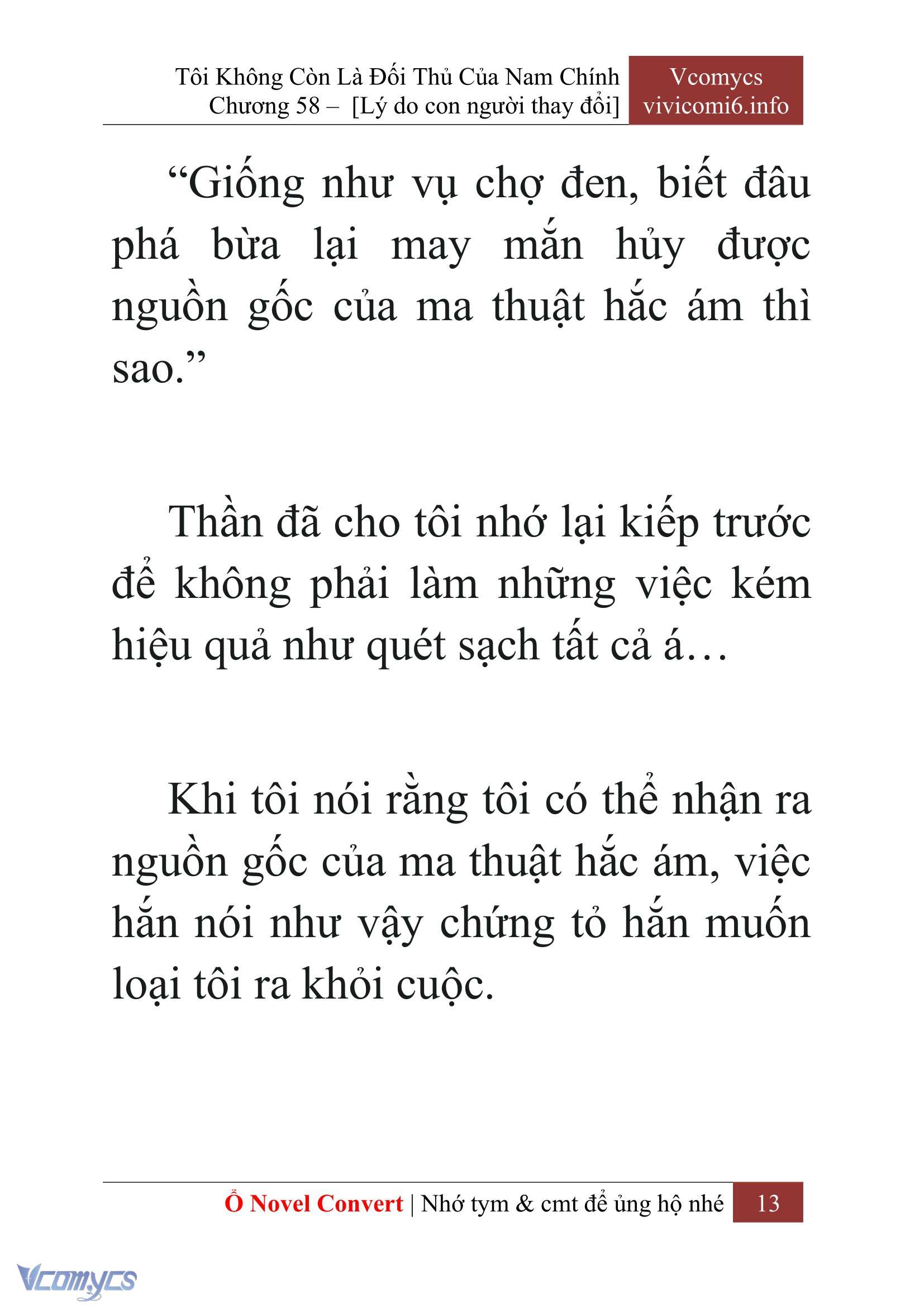 [Novel] Tôi Không Còn Là Đối Thủ Của Nam Chính Chapter  58 - 15