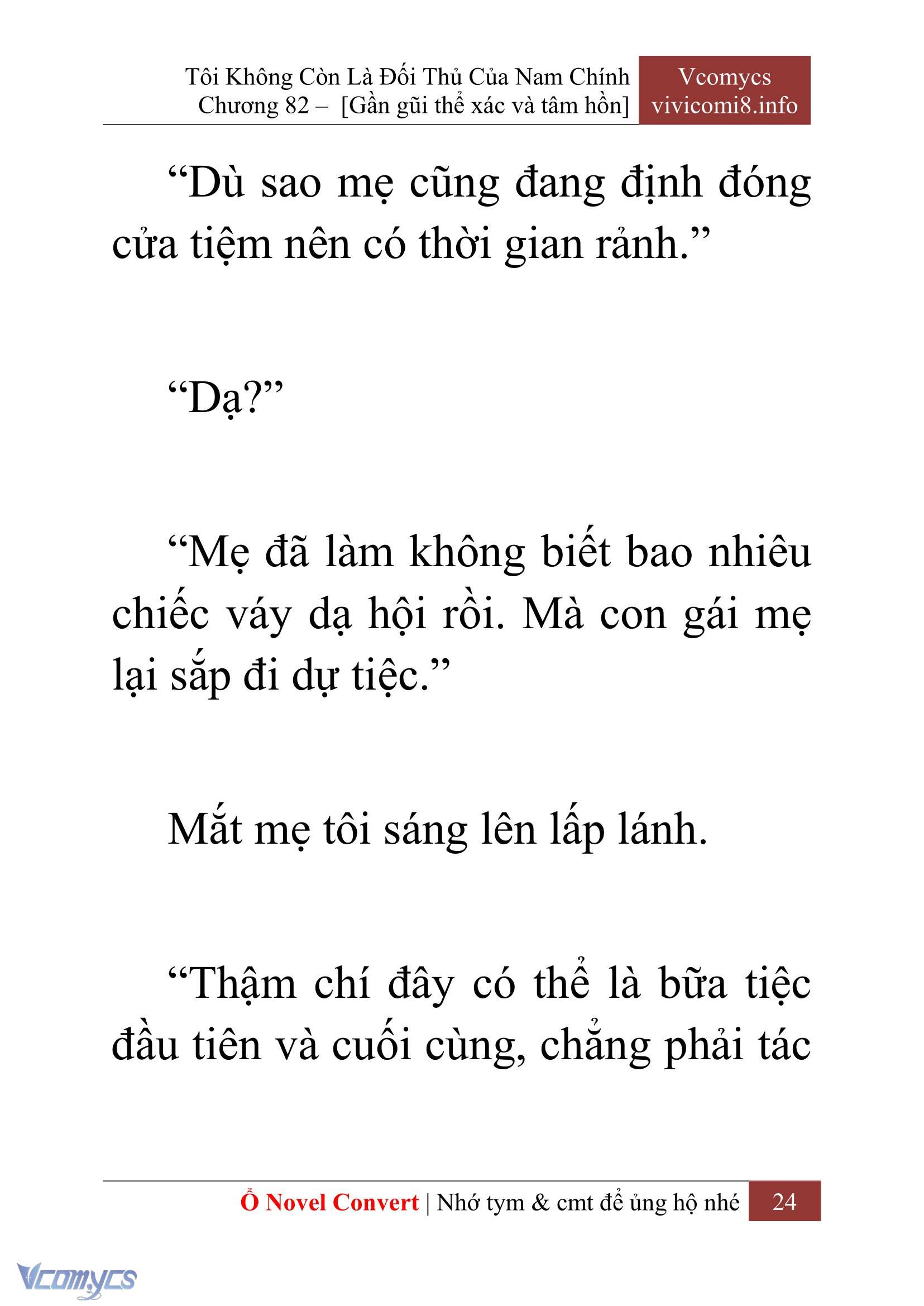 [Novel] Tôi Không Còn Là Đối Thủ Của Nam Chính Chapter  82 - 26