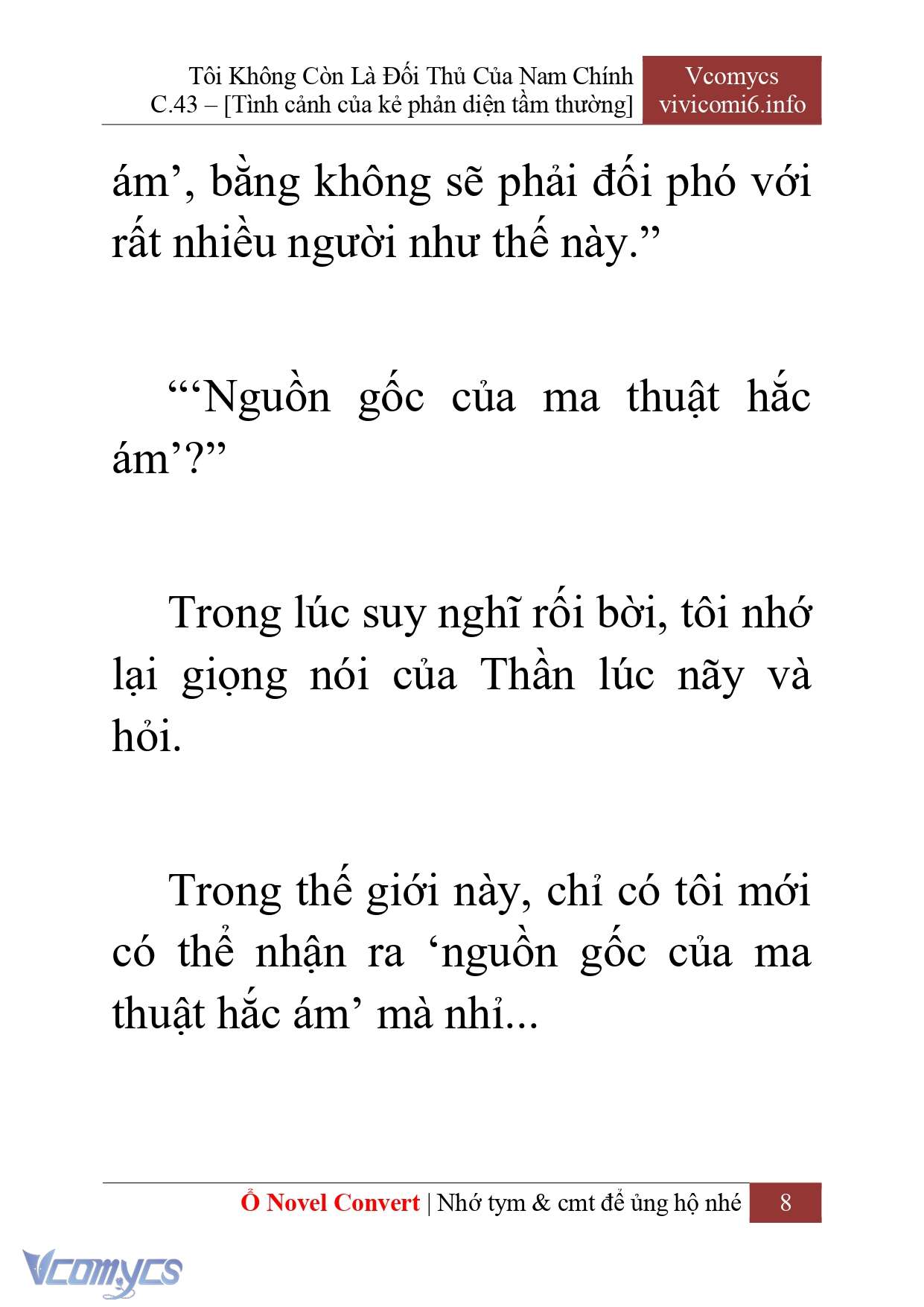[Novel] Tôi Không Còn Là Đối Thủ Của Nam Chính Chapter  43 - 10