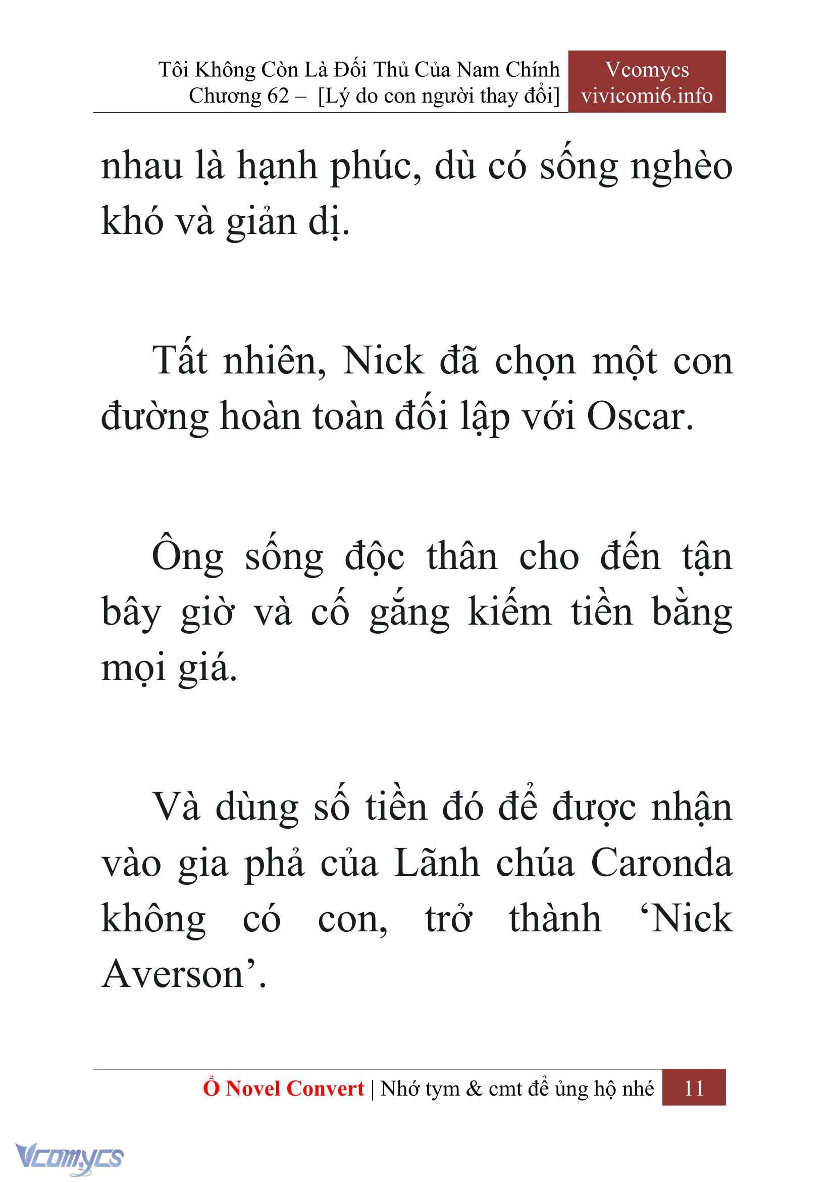 [Novel] Tôi Không Còn Là Đối Thủ Của Nam Chính Chapter  62 - 13