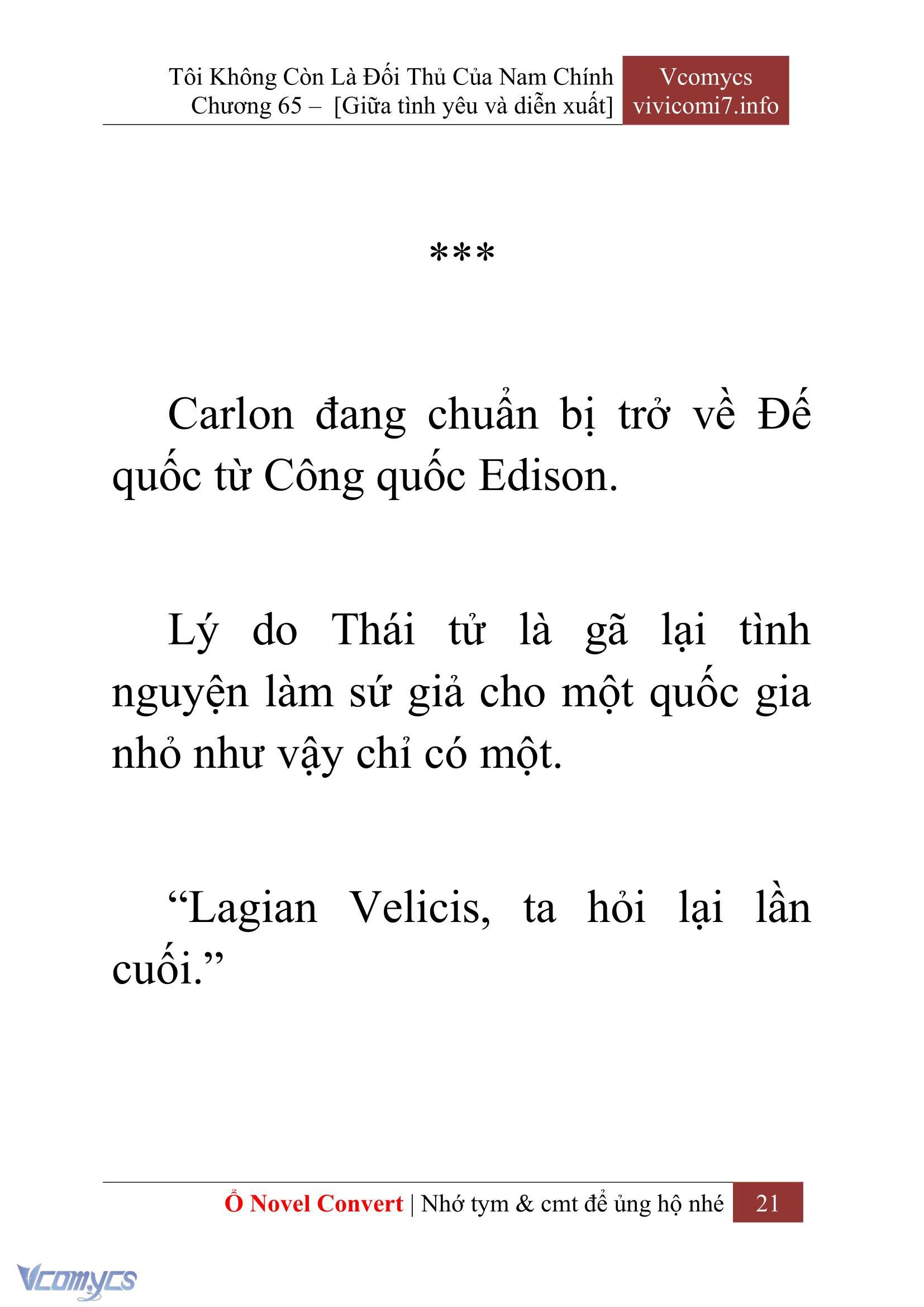 [Novel] Tôi Không Còn Là Đối Thủ Của Nam Chính Chapter  65 - 23
