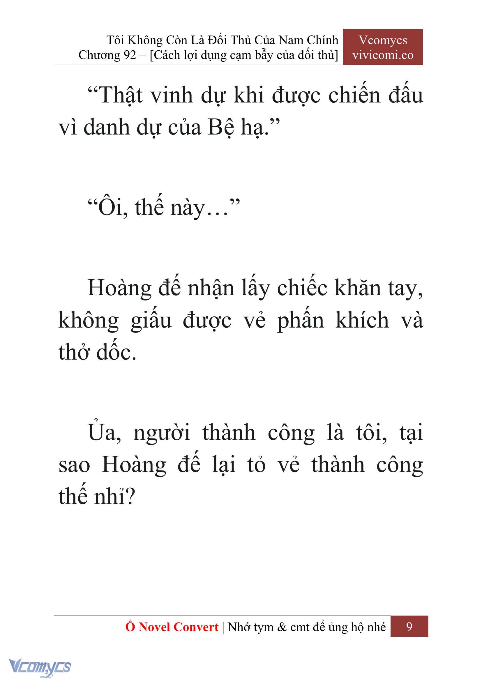 [Novel] Tôi Không Còn Là Đối Thủ Của Nam Chính Chapter  92 - 11