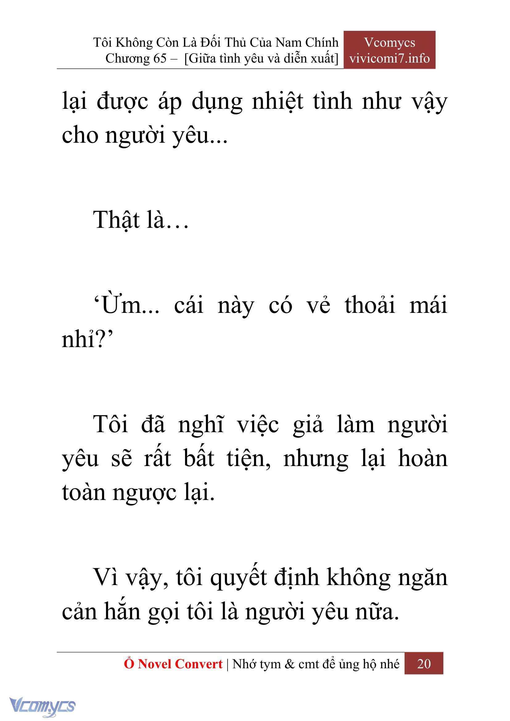 [Novel] Tôi Không Còn Là Đối Thủ Của Nam Chính Chapter  65 - 22