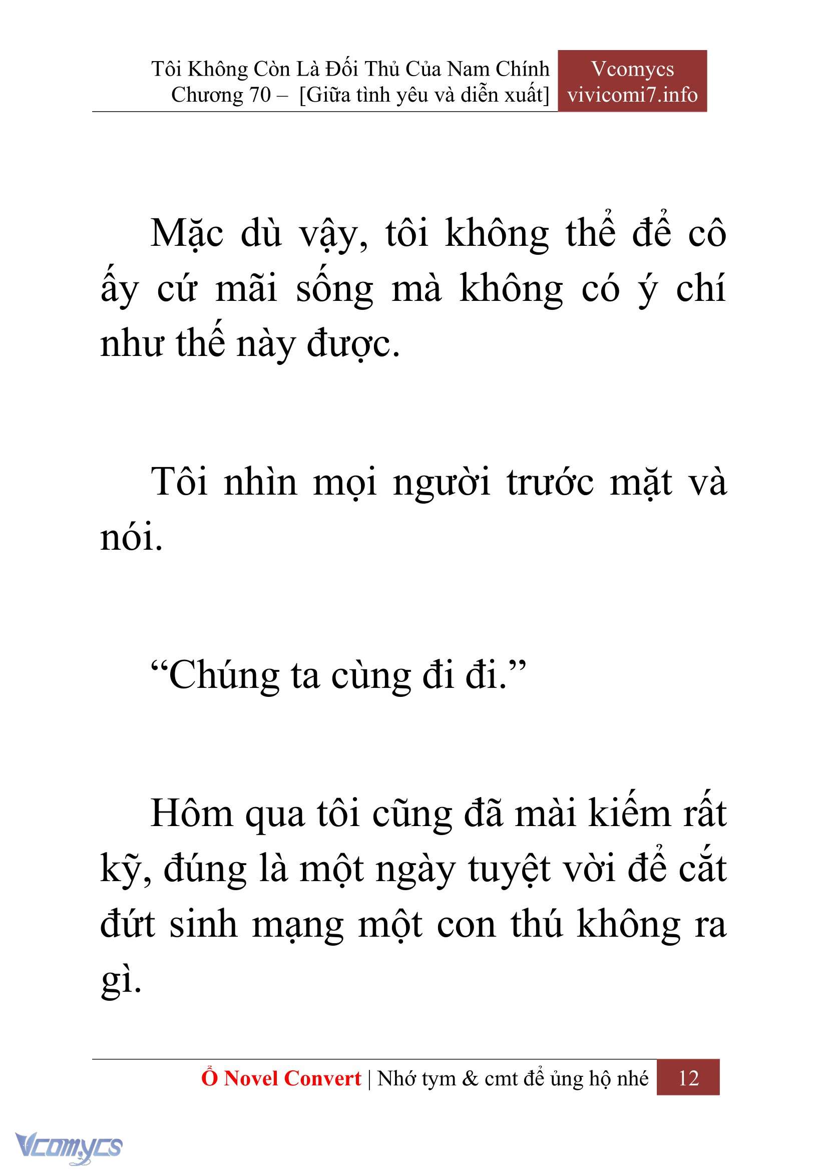 [Novel] Tôi Không Còn Là Đối Thủ Của Nam Chính Chapter  70 - 14