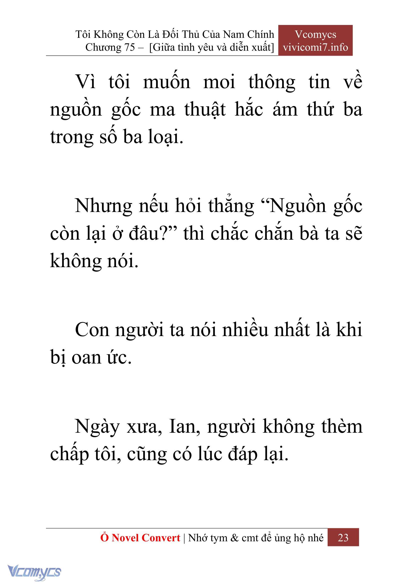 [Novel] Tôi Không Còn Là Đối Thủ Của Nam Chính Chapter  75 - 25