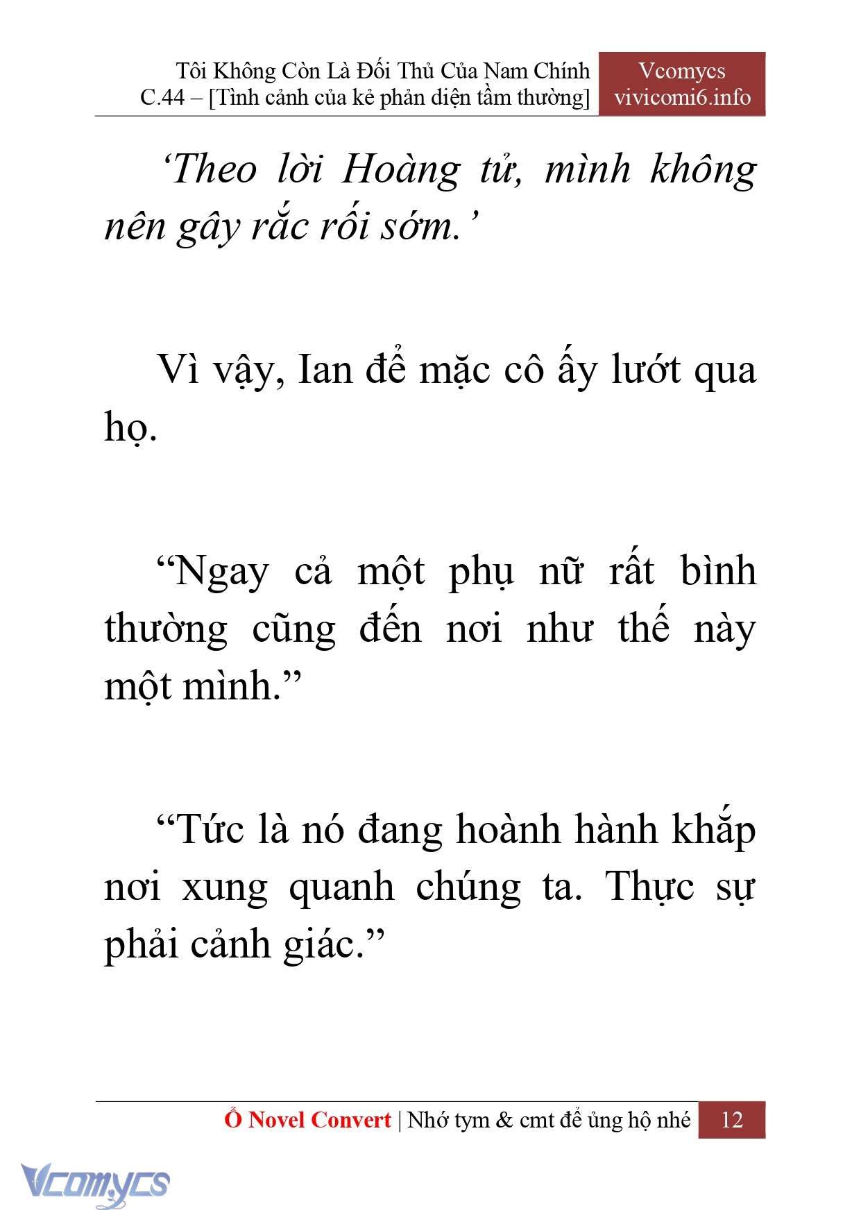 [Novel] Tôi Không Còn Là Đối Thủ Của Nam Chính Chapter  44 - 14