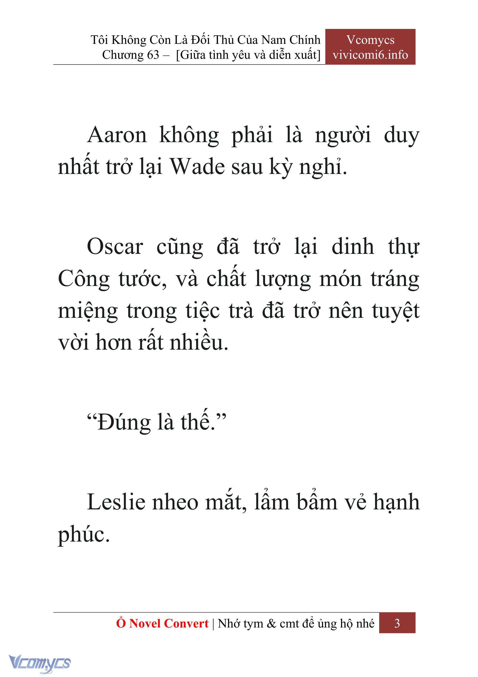 [Novel] Tôi Không Còn Là Đối Thủ Của Nam Chính Chapter  63 - 5