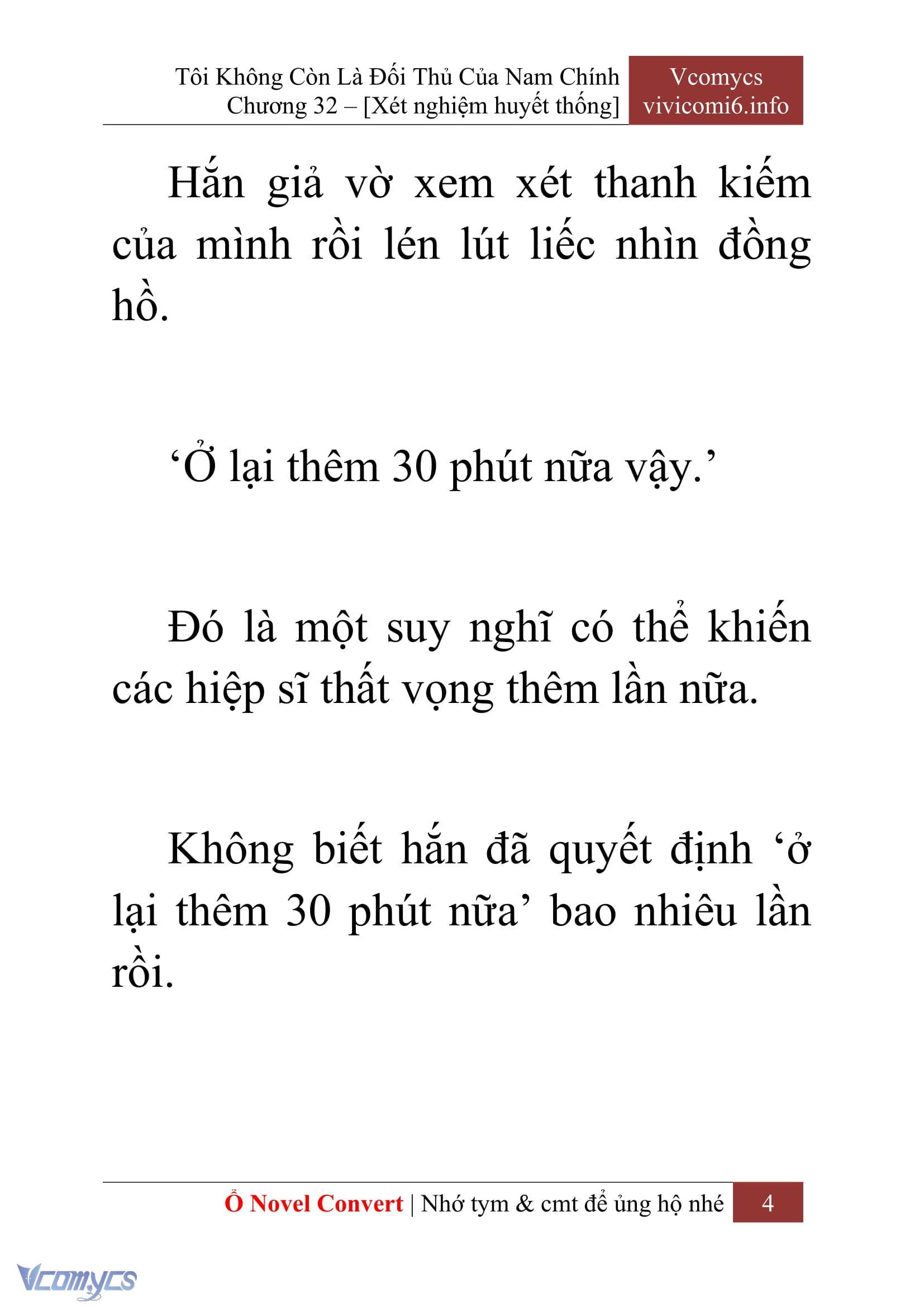 [Novel] Tôi Không Còn Là Đối Thủ Của Nam Chính Chapter  32 - 6