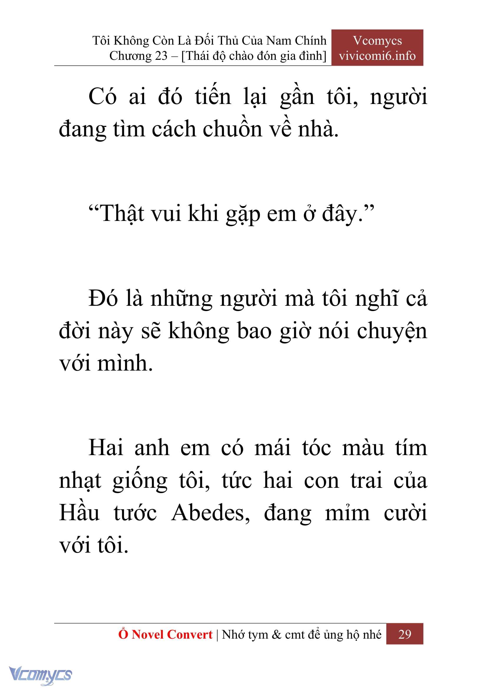 [Novel] Tôi Không Còn Là Đối Thủ Của Nam Chính Chapter  23 - 31