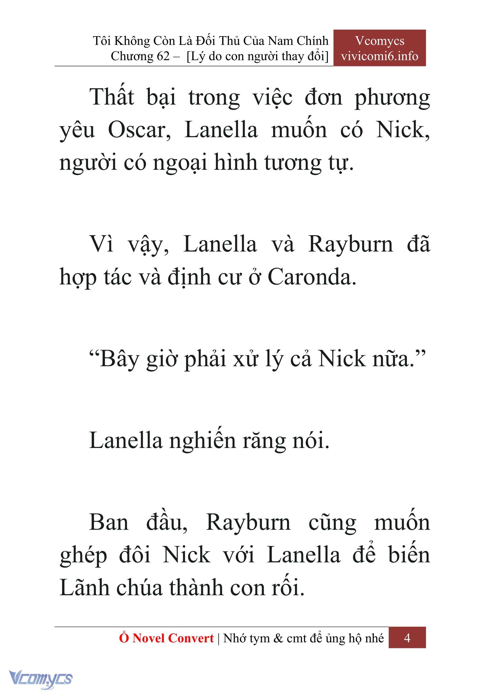 [Novel] Tôi Không Còn Là Đối Thủ Của Nam Chính Chapter  62 - 6