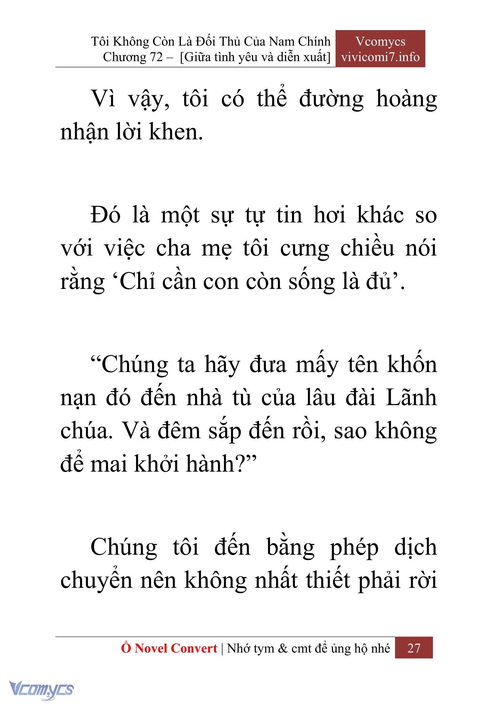 [Novel] Tôi Không Còn Là Đối Thủ Của Nam Chính Chapter  72 - 29