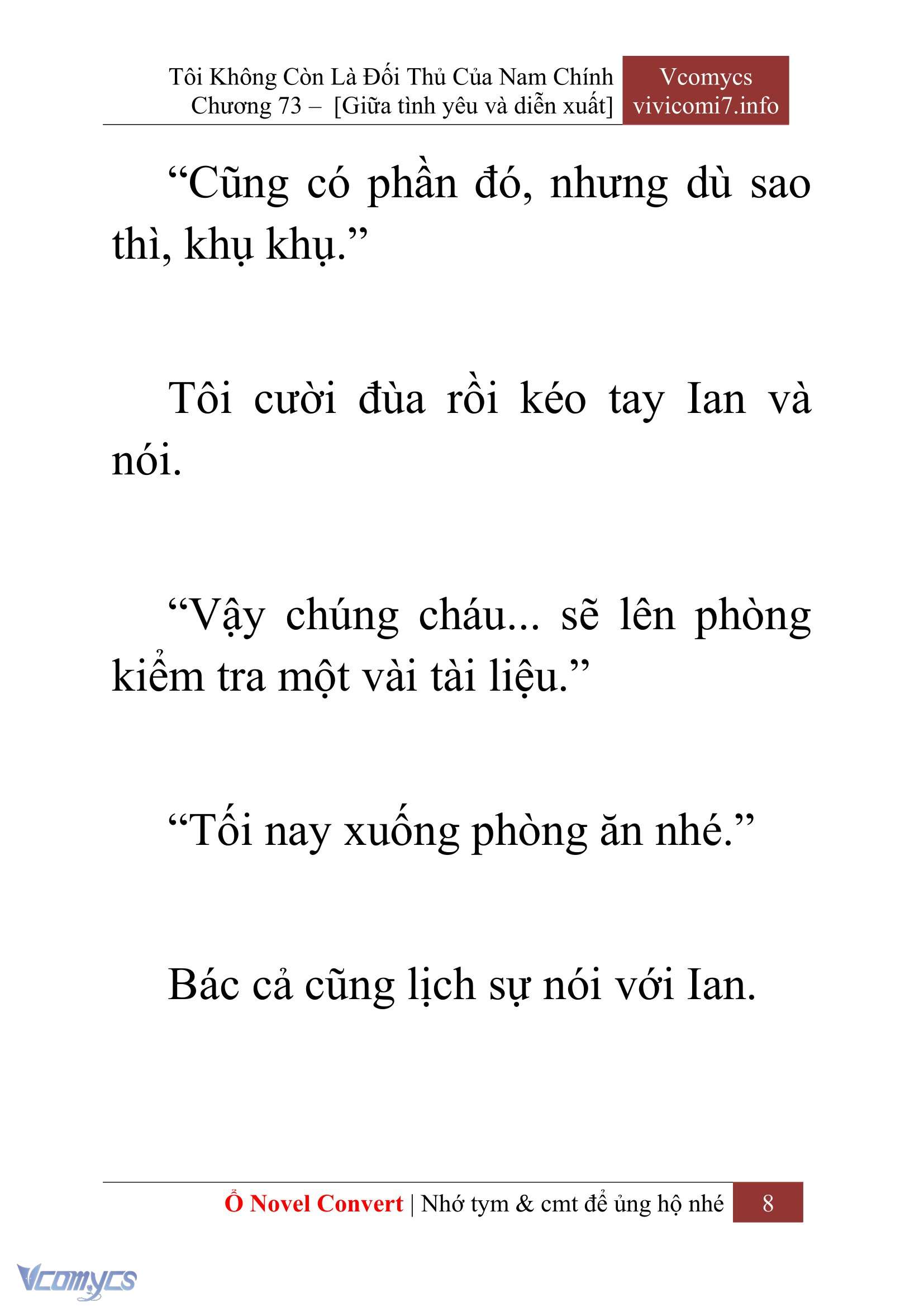 [Novel] Tôi Không Còn Là Đối Thủ Của Nam Chính Chapter  73 - 10