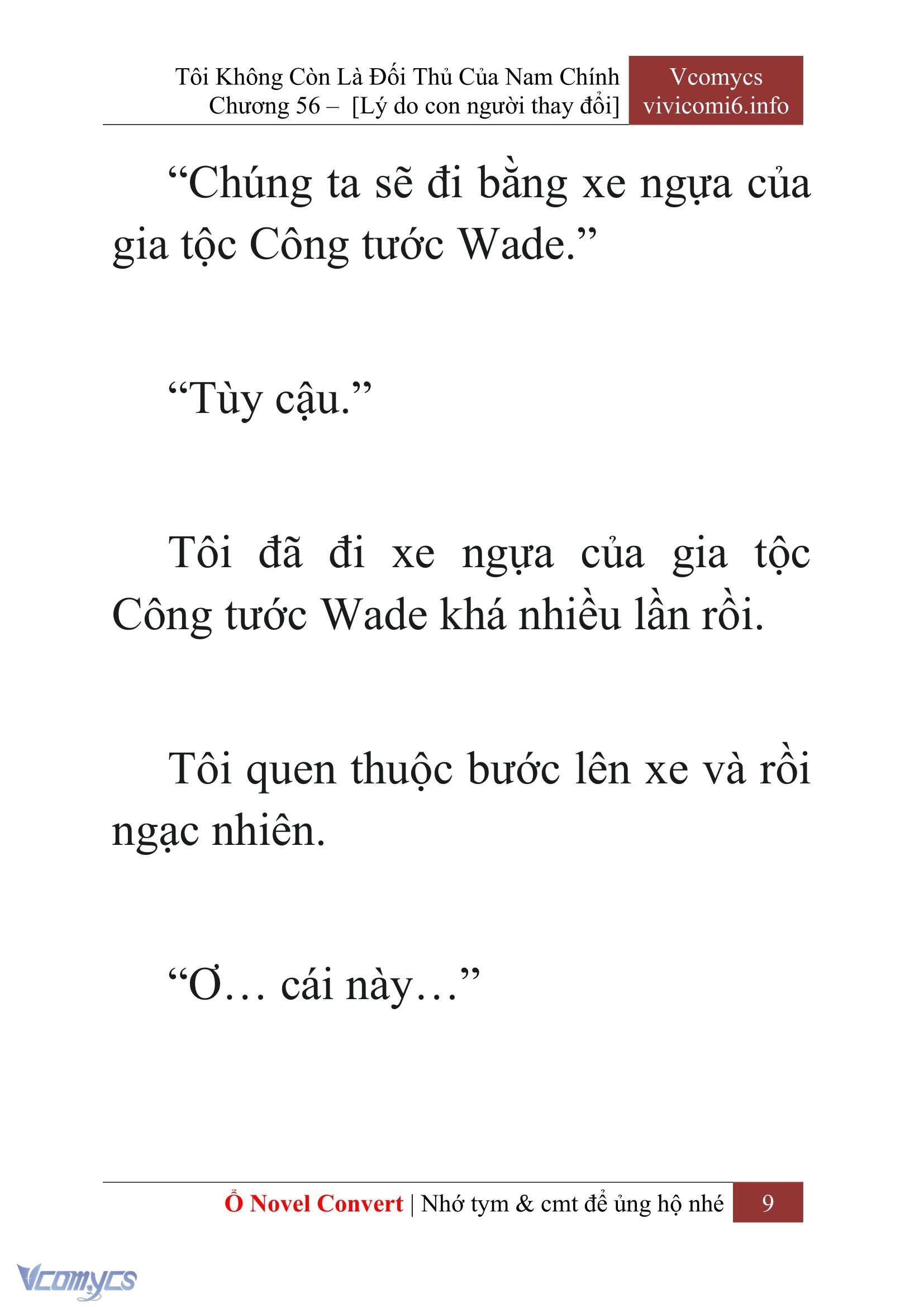 [Novel] Tôi Không Còn Là Đối Thủ Của Nam Chính Chapter  56 - 11