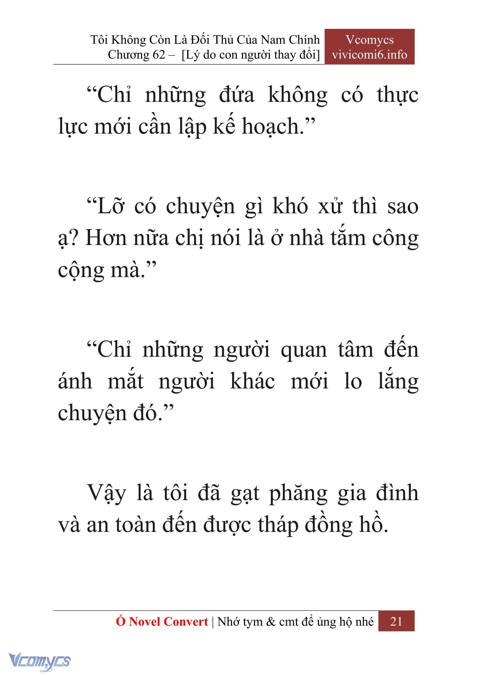 [Novel] Tôi Không Còn Là Đối Thủ Của Nam Chính Chapter  62 - 23