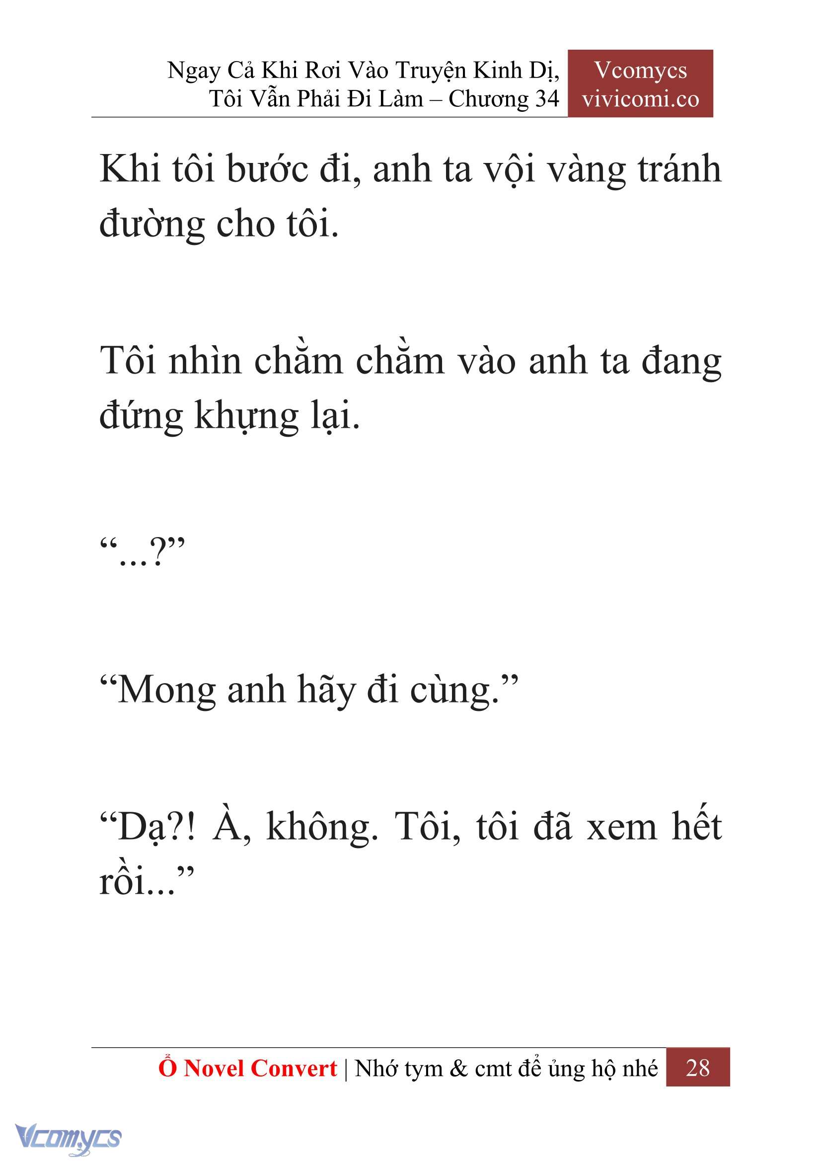 [Novel] Ngay Cả Khi Rơi Vào Truyện Kinh Dị, Tôi Vẫn Phải Đi Làm Chapter  34 - 30