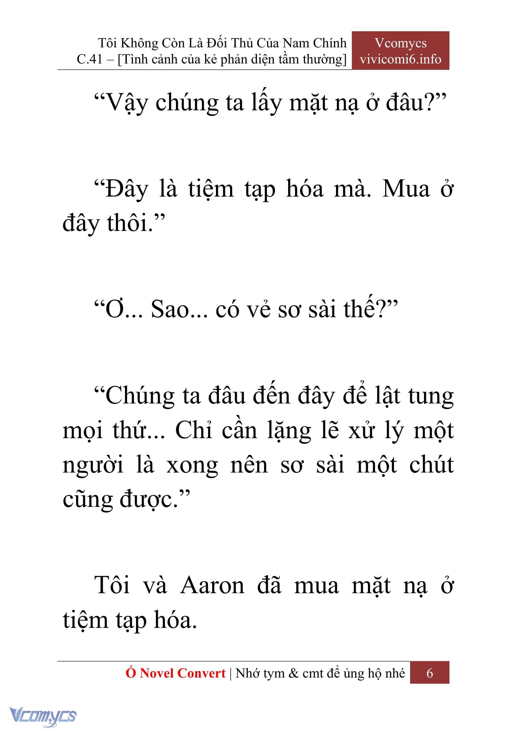 [Novel] Tôi Không Còn Là Đối Thủ Của Nam Chính Chapter  41 - 8